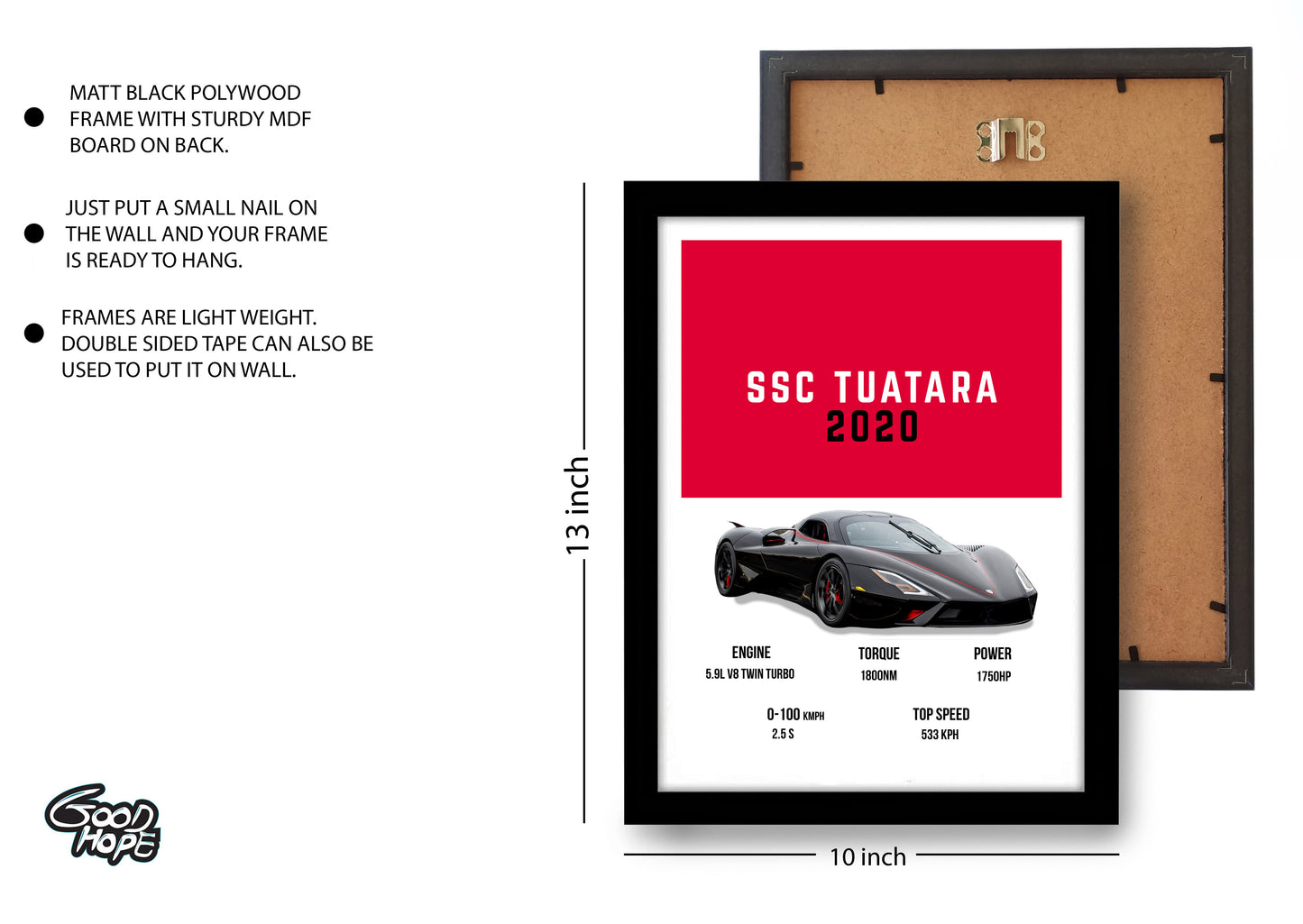 SSC Tuatara Supercars Art work
