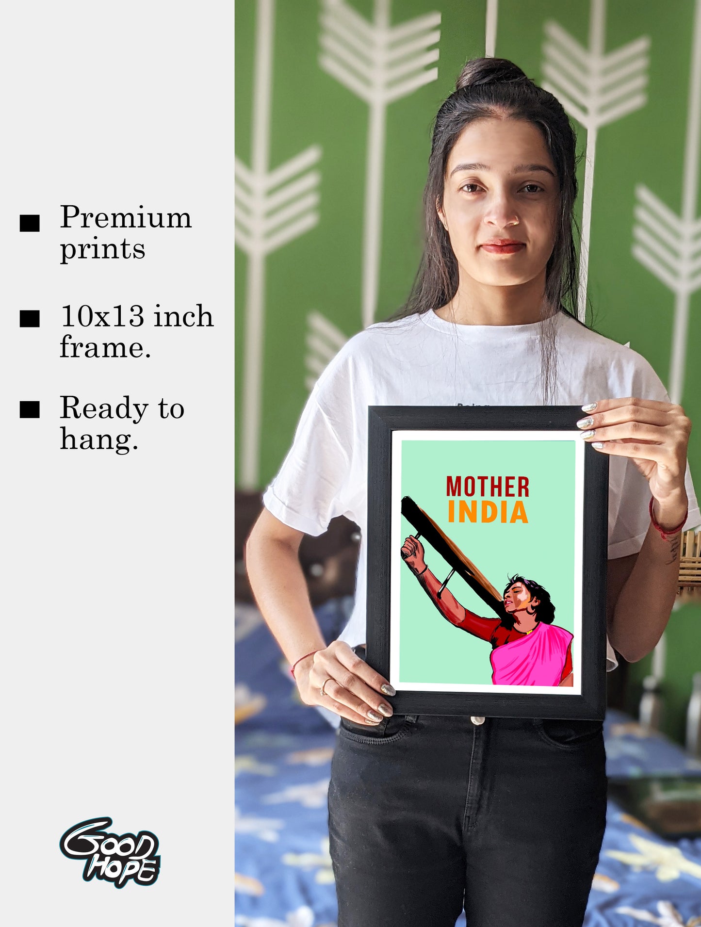 Mother India Movie Classic Artwork Bollywood | Poster | Frame | Canvas
