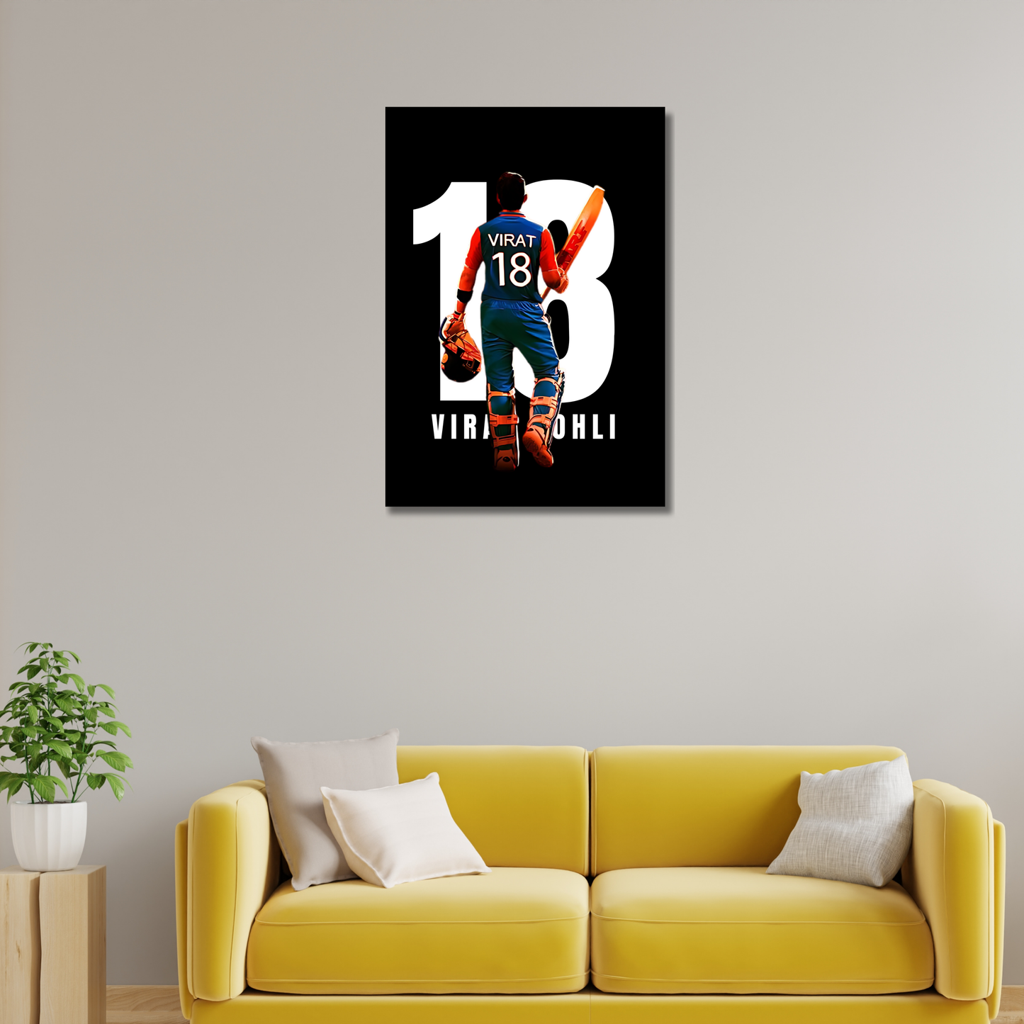 Virat Kohli Cricket Player Artwork Cricket | Poster | Frame | Canvas