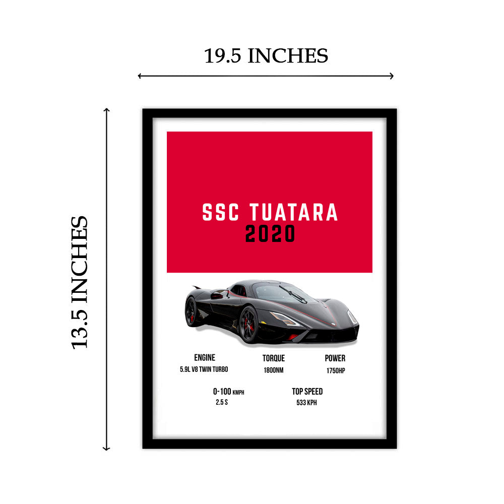 SSC Tuatara Supercars Art work