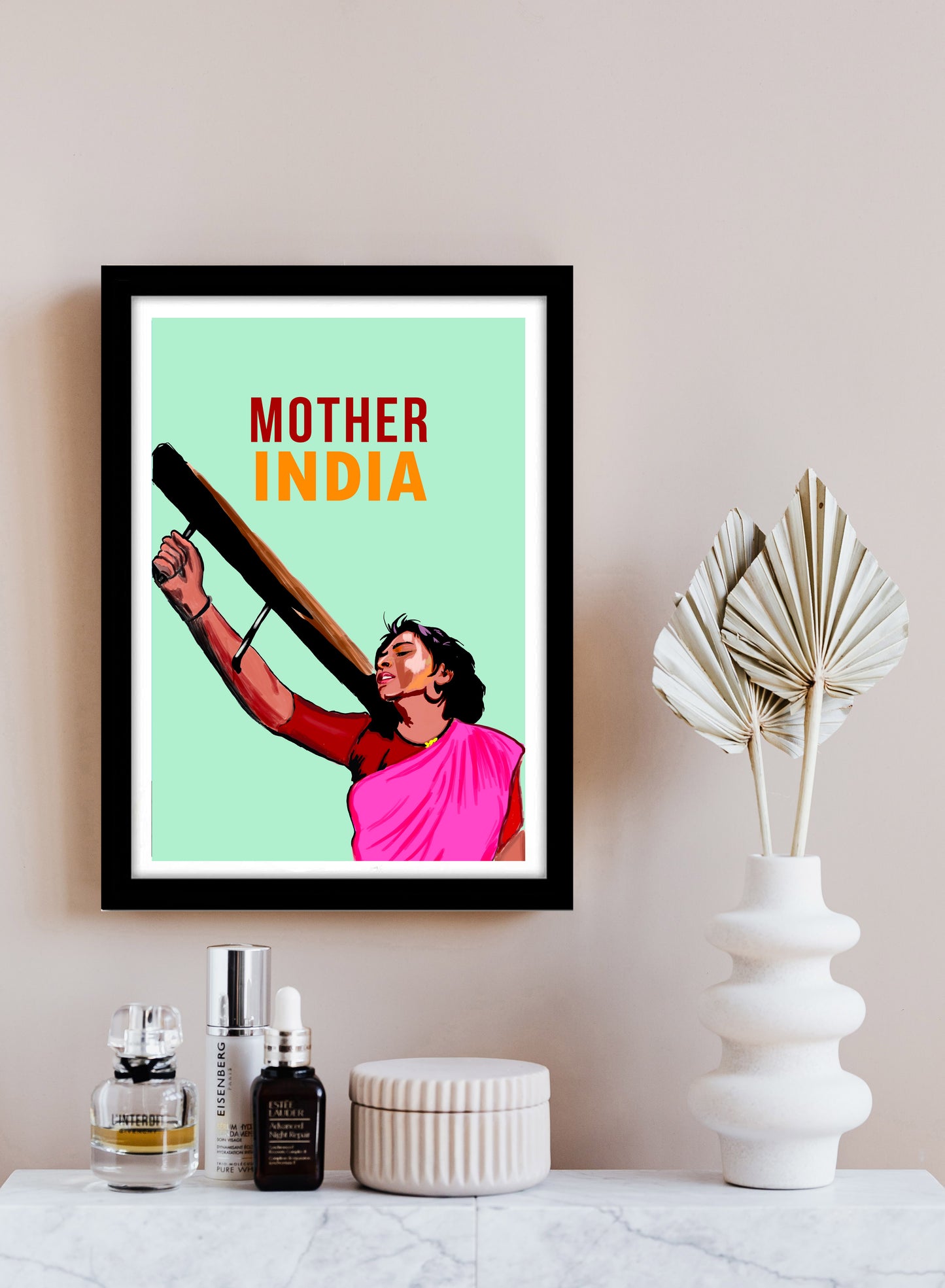 Mother India Movie Classic Artwork Bollywood | Poster | Frame | Canvas