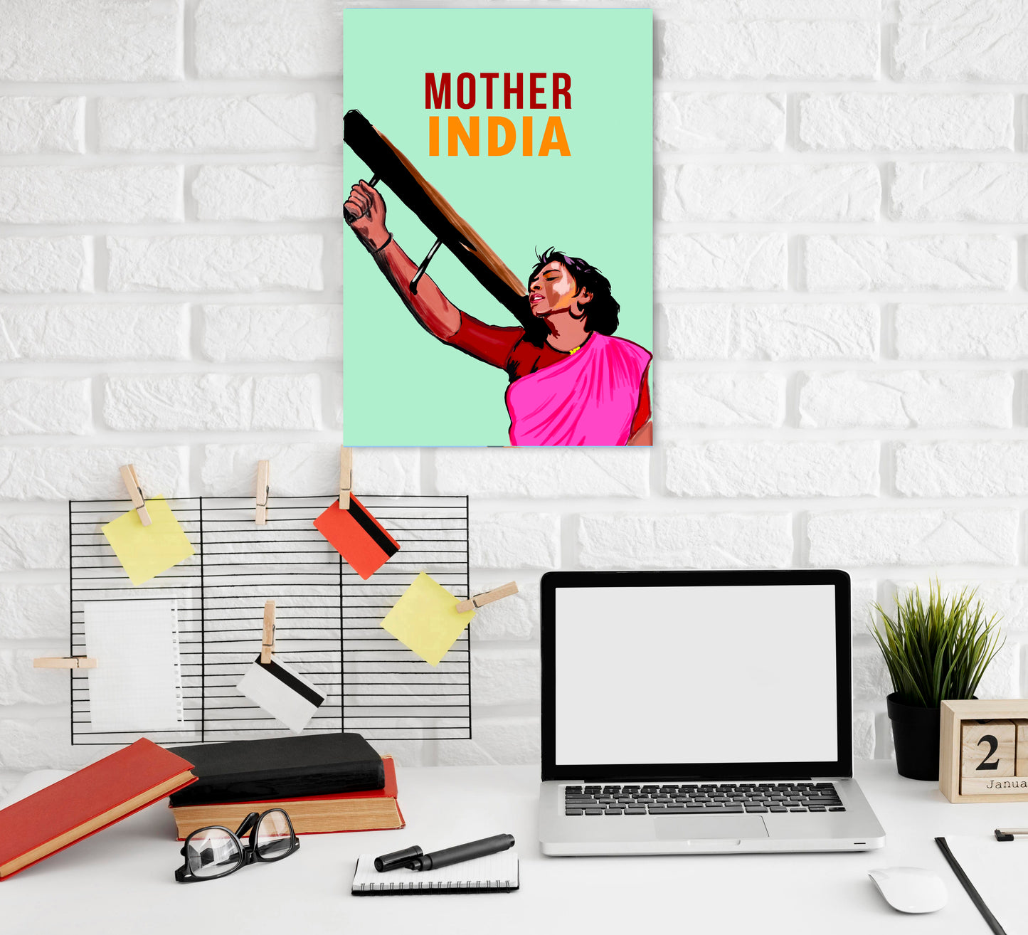 Mother India Movie Classic Artwork Bollywood | Poster | Frame | Canvas
