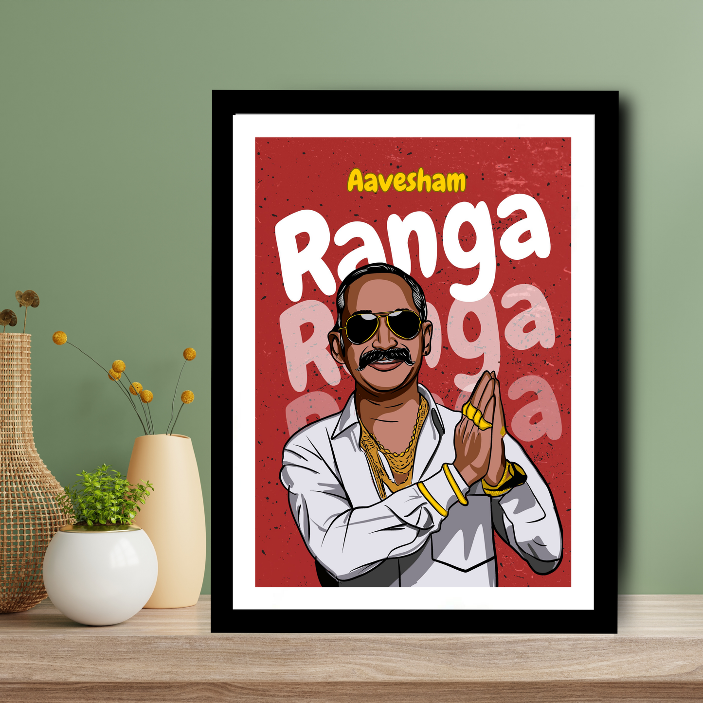 Aavesham Movie Ranga Artwork Bollywood | Poster | Frame | Canvas