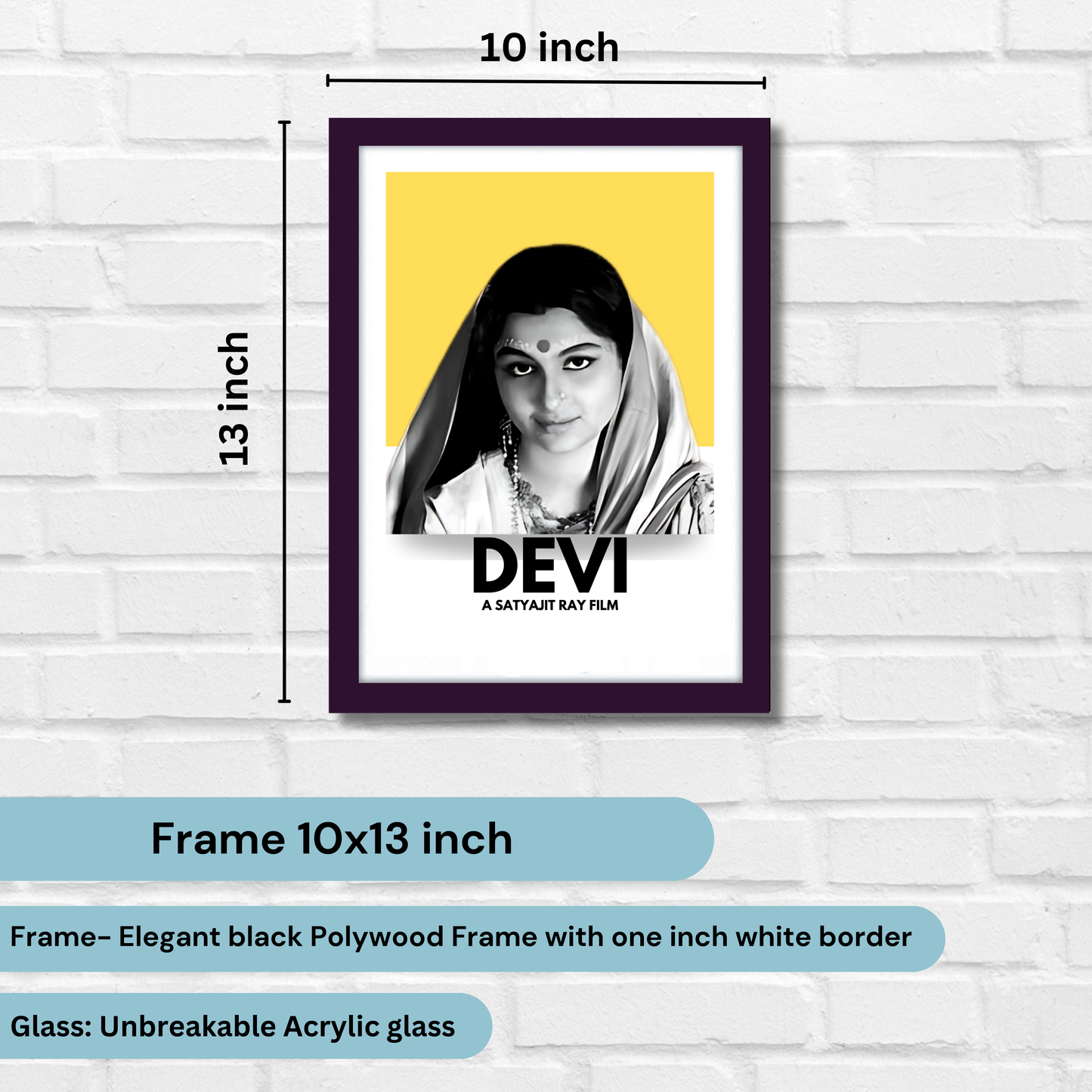 Devi Satyajit Roy's Movies Artwork Bollywood | Poster | Frame | Canvas