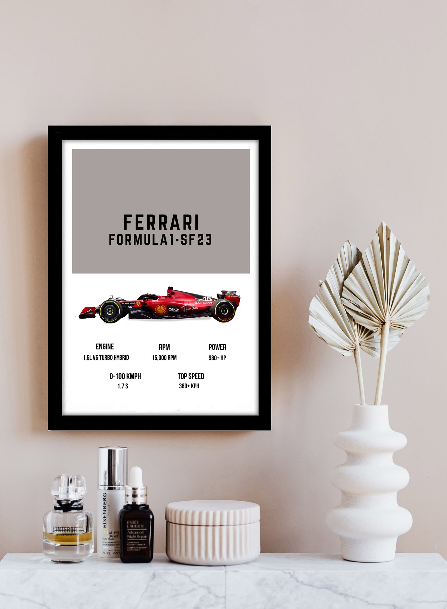 Ferrari Formula 1 cars Art work