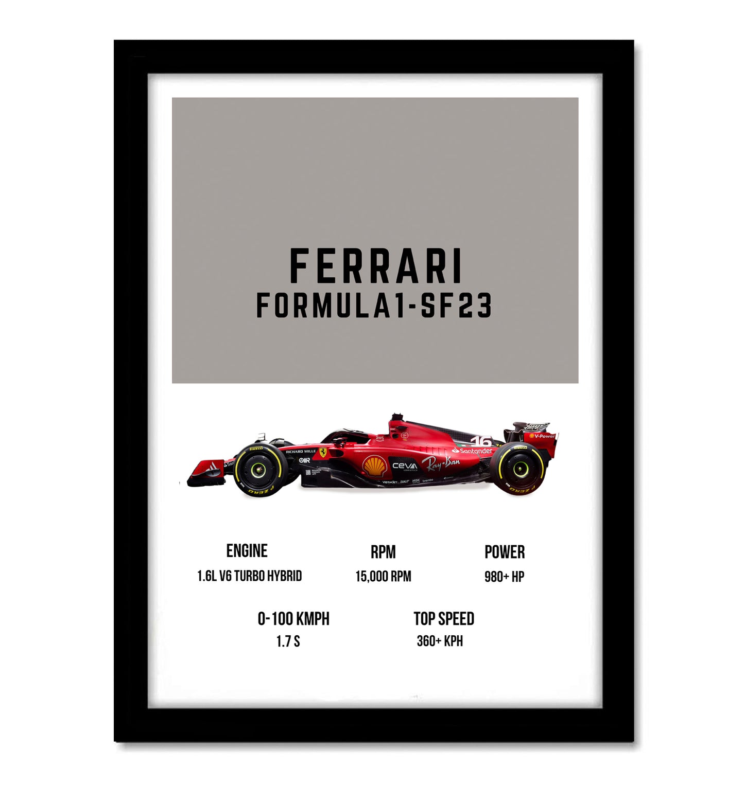 Ferrari Formula 1 cars Art work