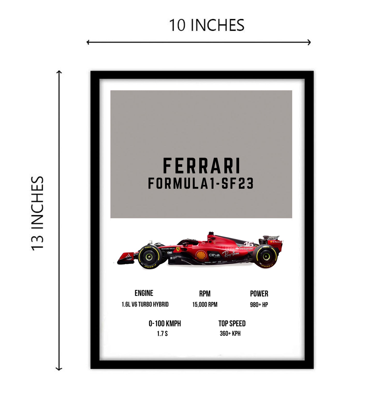 Ferrari Formula 1 cars Art work