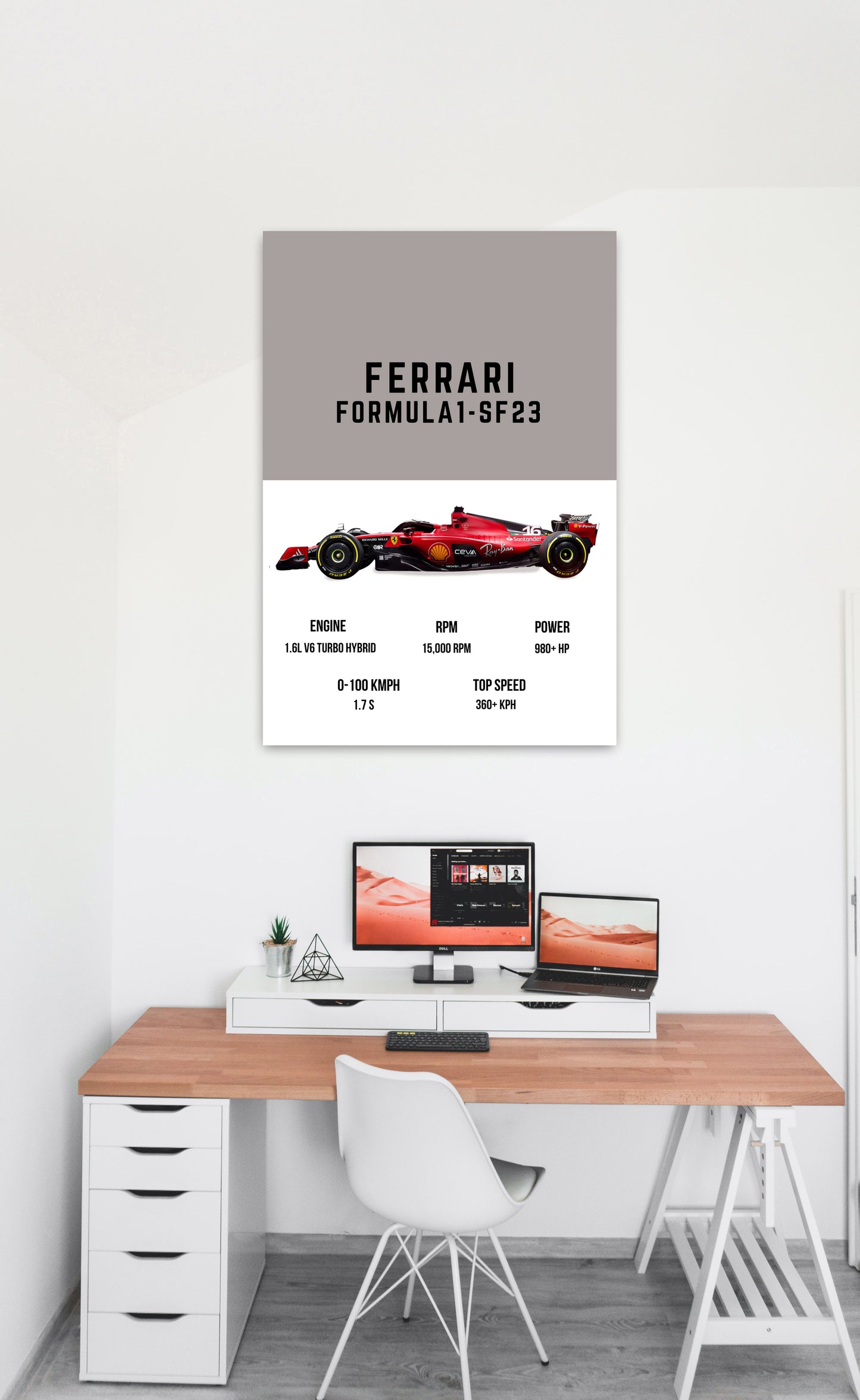 Ferrari Formula 1 cars Art work