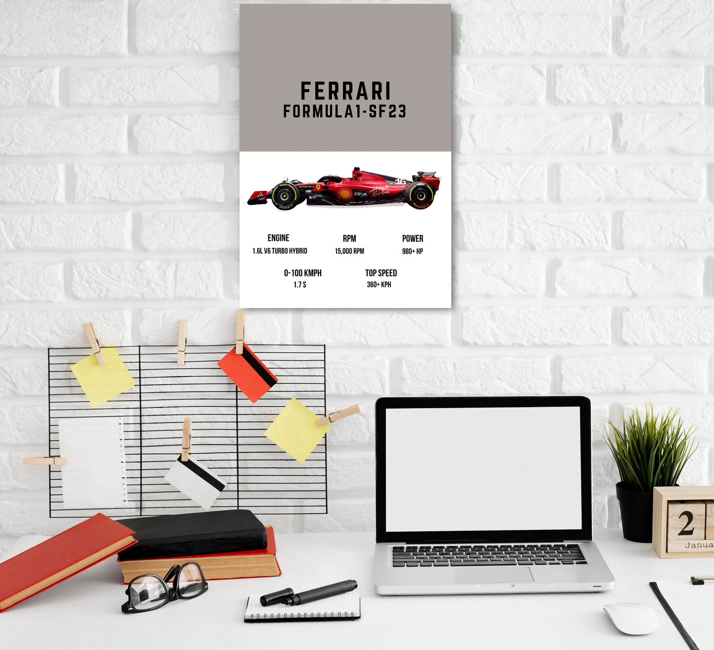 Ferrari Formula 1 cars Art work