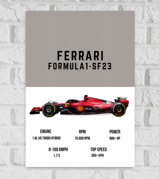 Ferrari Formula 1 cars Art work