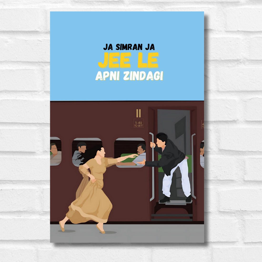 DDLJ MOVIE POSTER SHAHRUKH KHAN POSTER KAJOL POSTER
