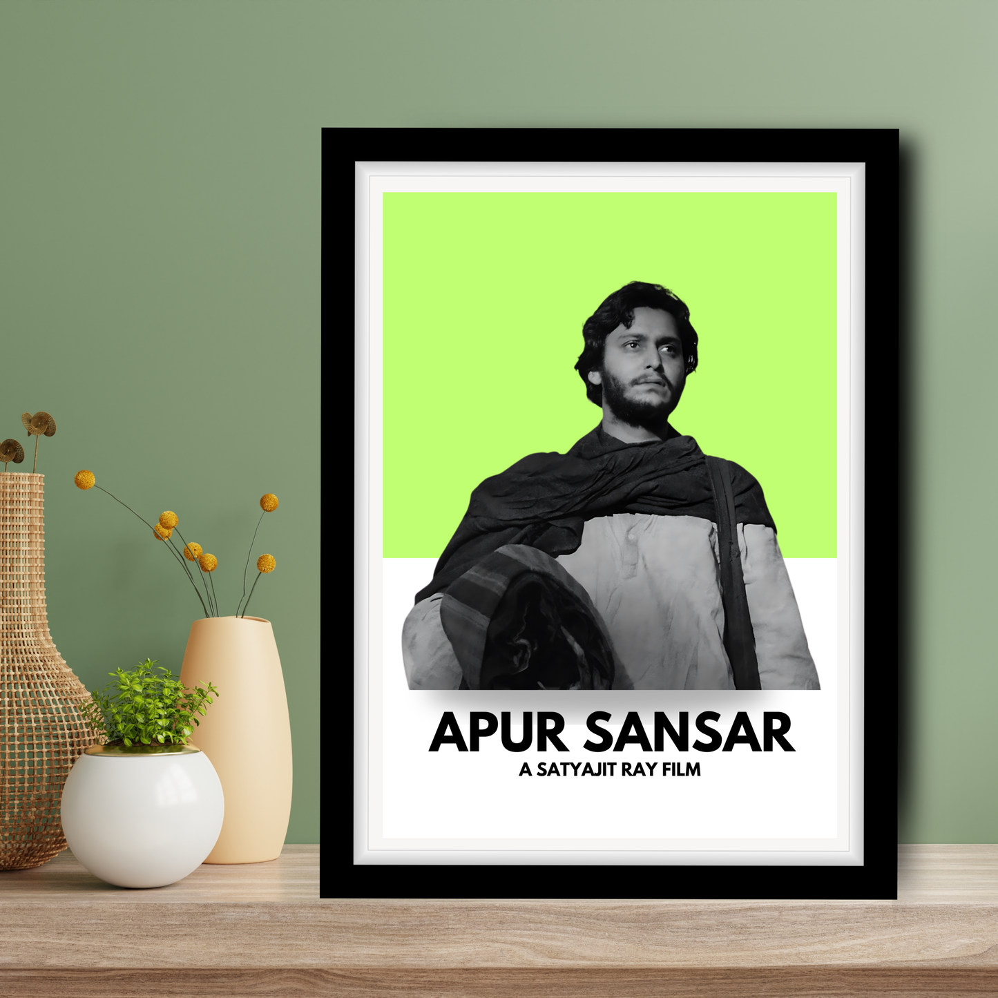 Apur Sansar Satyajit Roy's Movies Artwork Bollywood | Poster | Frame | Canvas