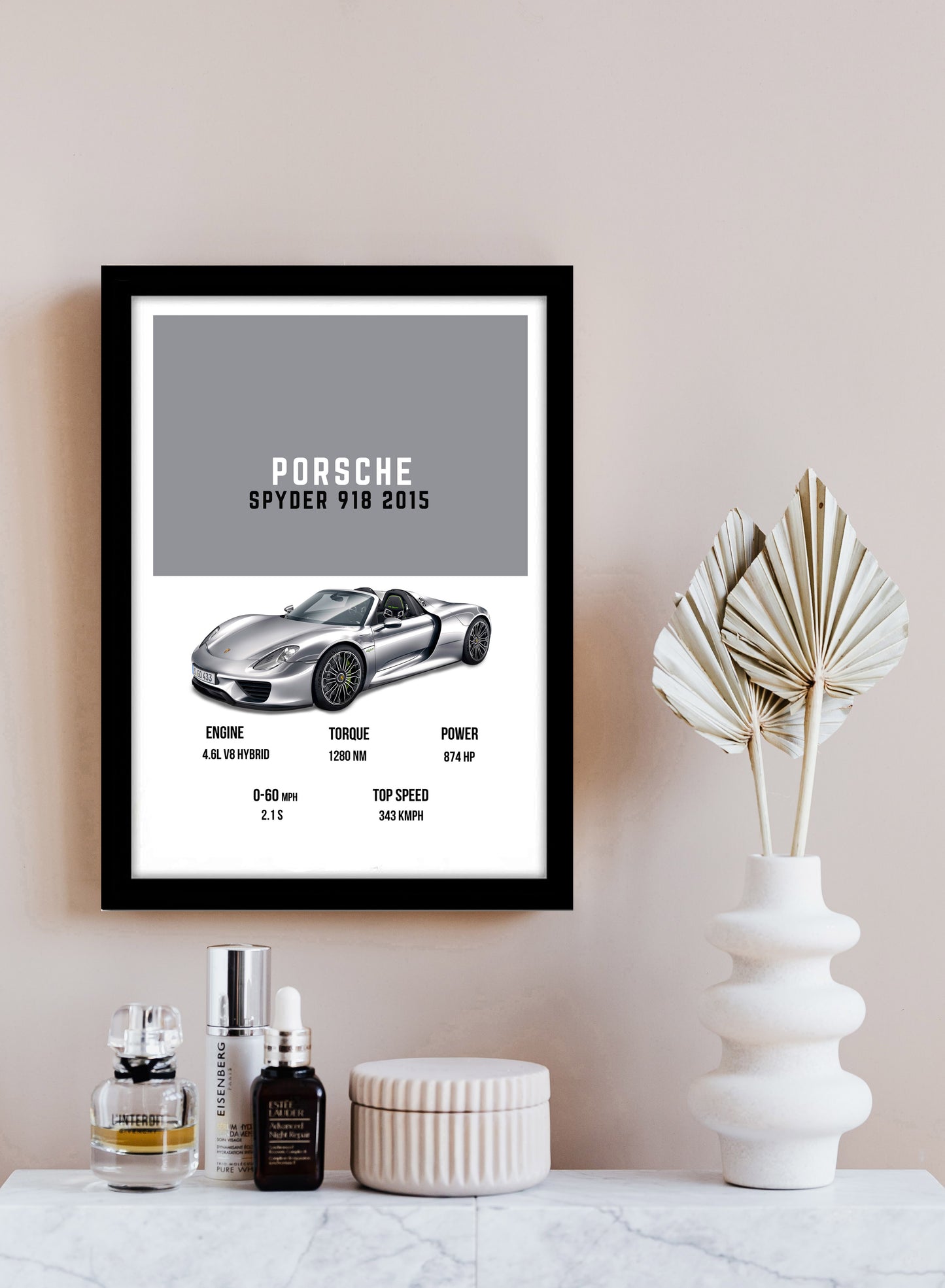 Porsche Spyder Supercars Art work