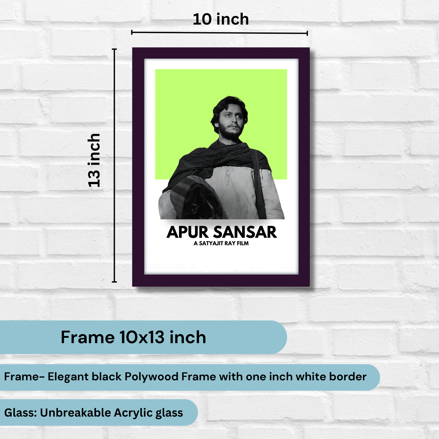 Apur Sansar Satyajit Roy's Movies Artwork Bollywood | Poster | Frame | Canvas