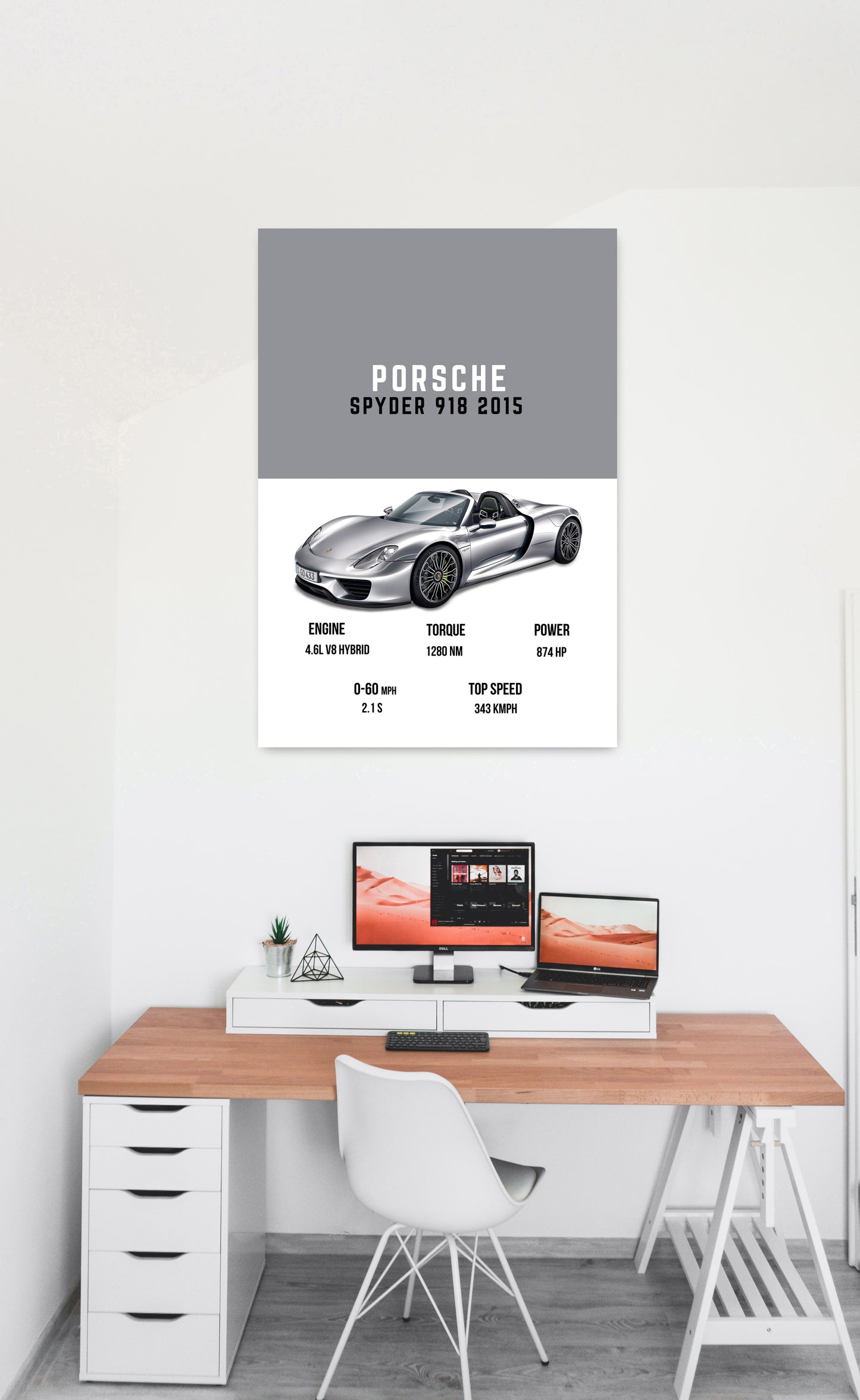 Porsche Spyder Supercars Art work