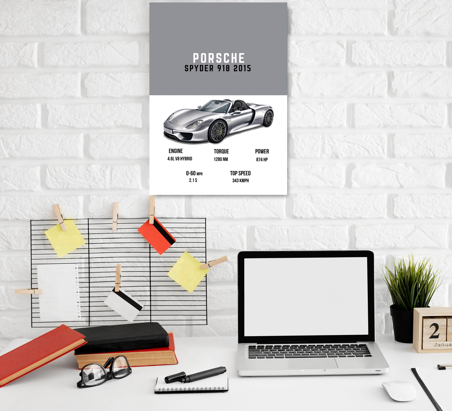 Porsche Spyder Supercars Art work