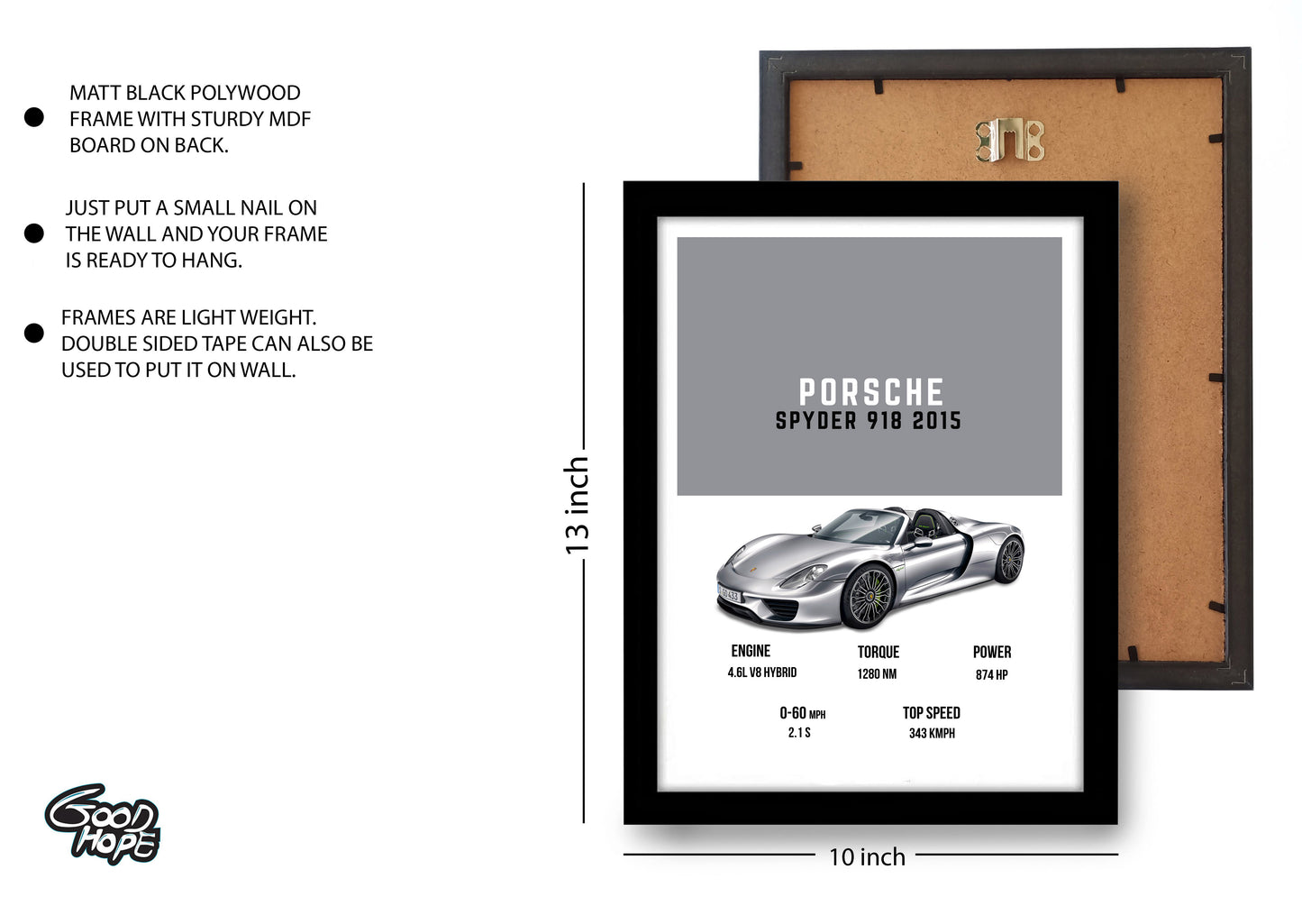 Porsche Spyder Supercars Art work