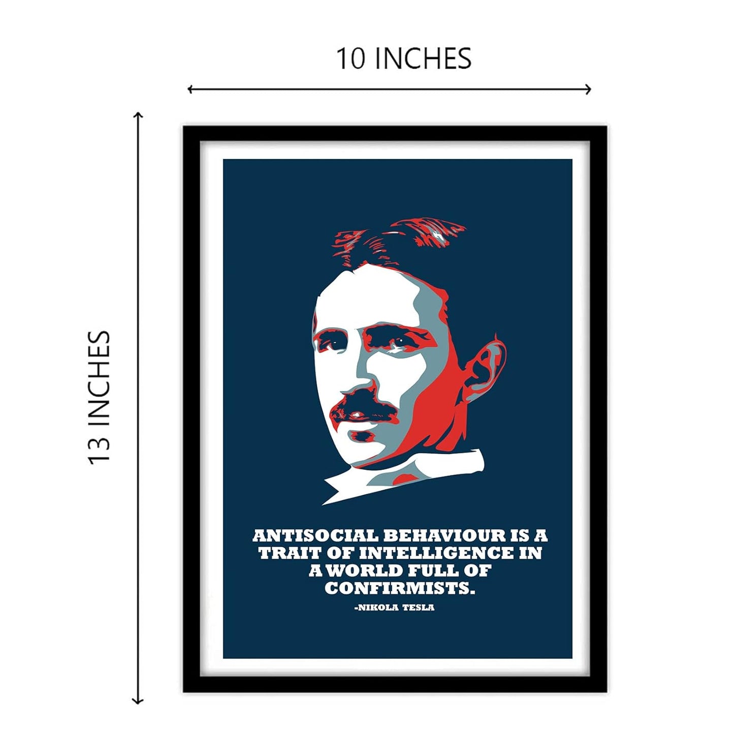 Nikola Tesla Motivational Art work