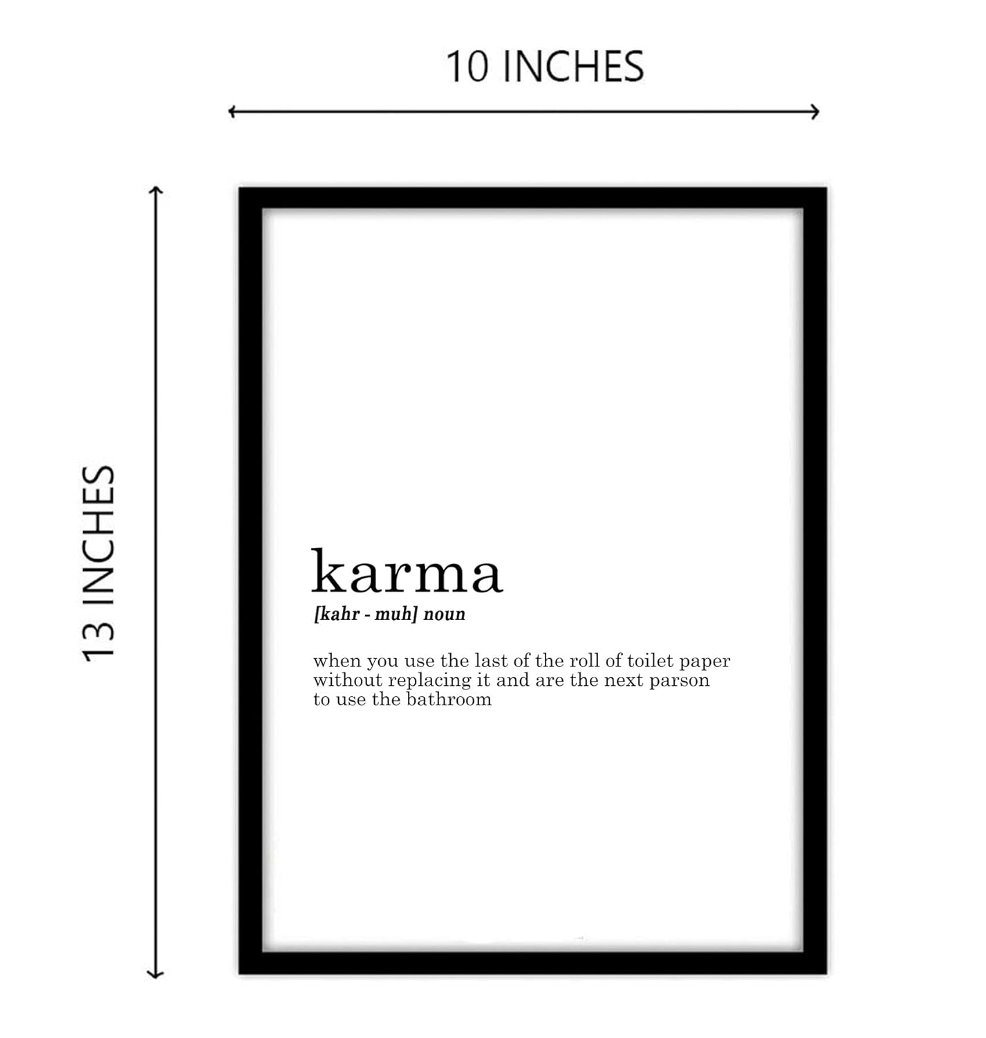 Karma Funny Dictionary Art work