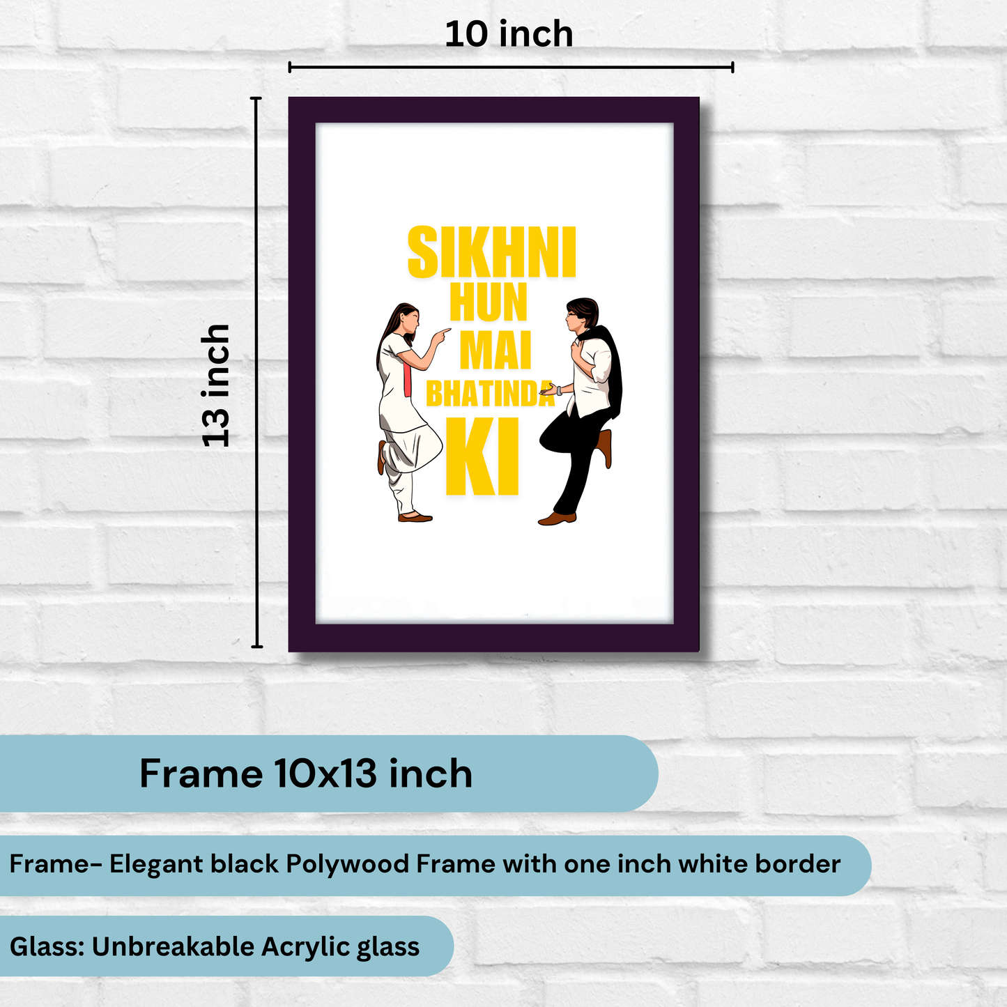 Jab We Met Movie Shahid Kapoor Kareena Artwork Bollywood | Poster | Frame | Canvas