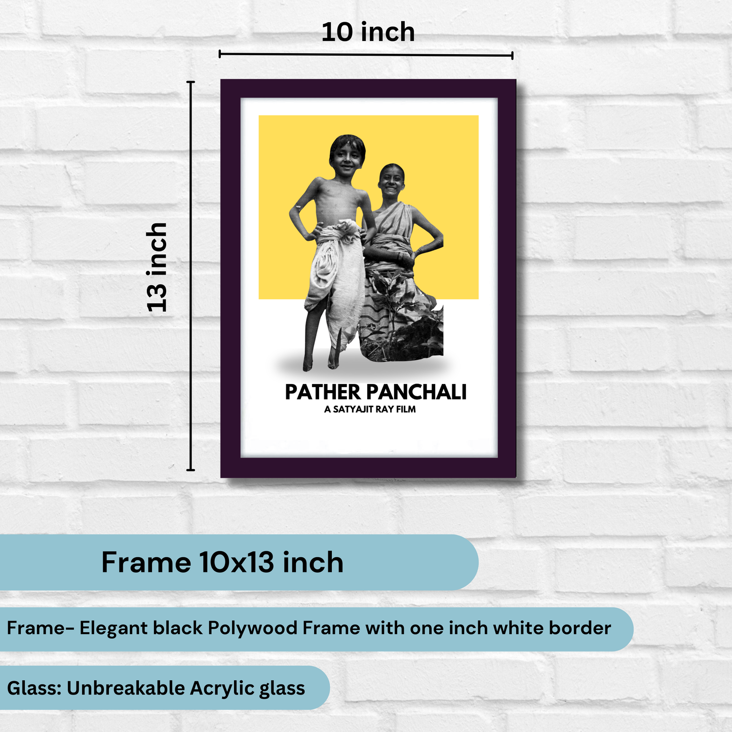 Pather Panchali Satyajit Ray's Movies Artwork Bollywood | Poster | Frame | Canvas