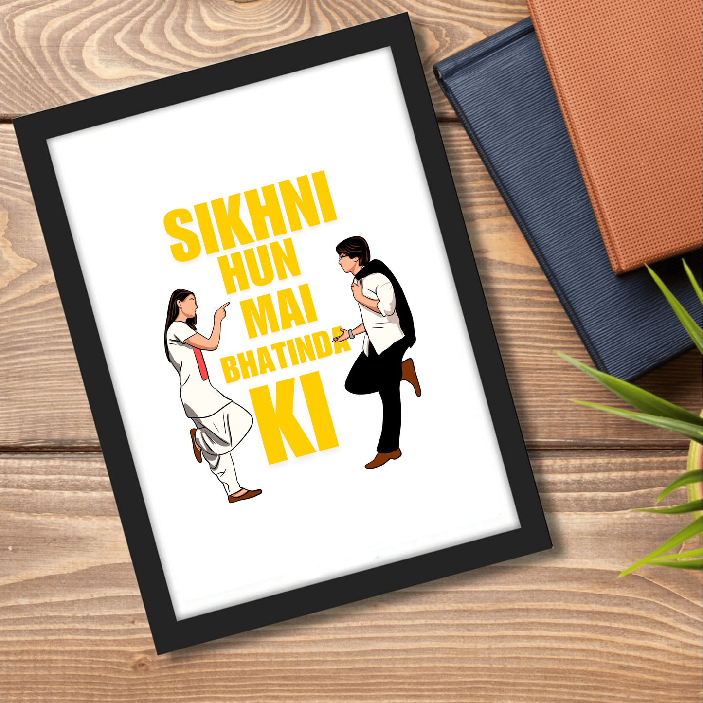 Jab We Met Movie Shahid Kapoor Kareena Artwork Bollywood | Poster | Frame | Canvas