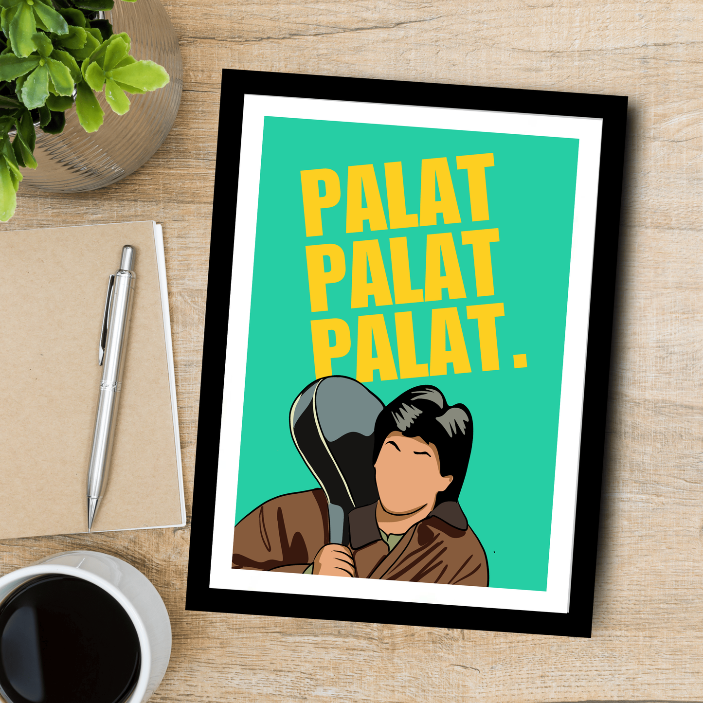 DDLJ Movie Shahrukh Khan Artwork Bollywood | Poster | Frame | Canvas