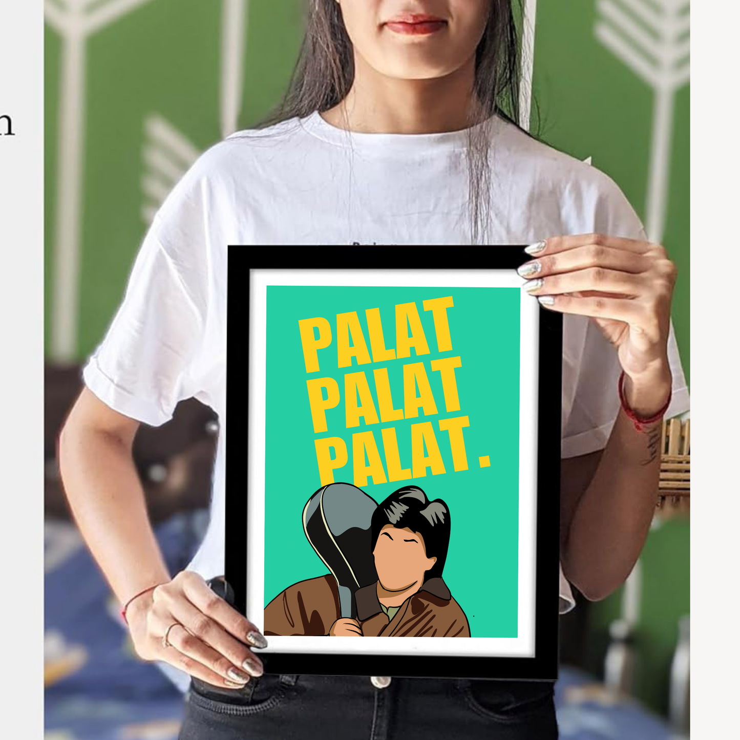 DDLJ Movie Shahrukh Khan Artwork Bollywood | Poster | Frame | Canvas