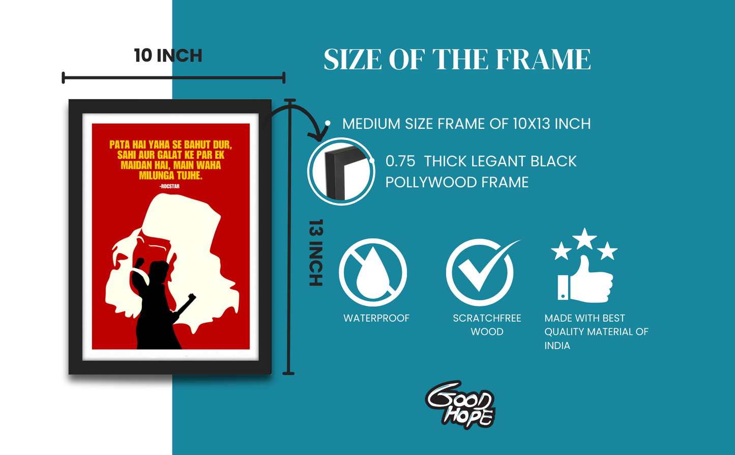 Rockstar Movie Artwork Bollywood | Poster | Frame | Canvas