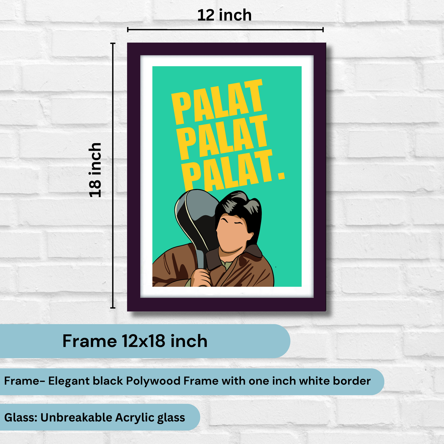 DDLJ Movie Shahrukh Khan Artwork Bollywood | Poster | Frame | Canvas