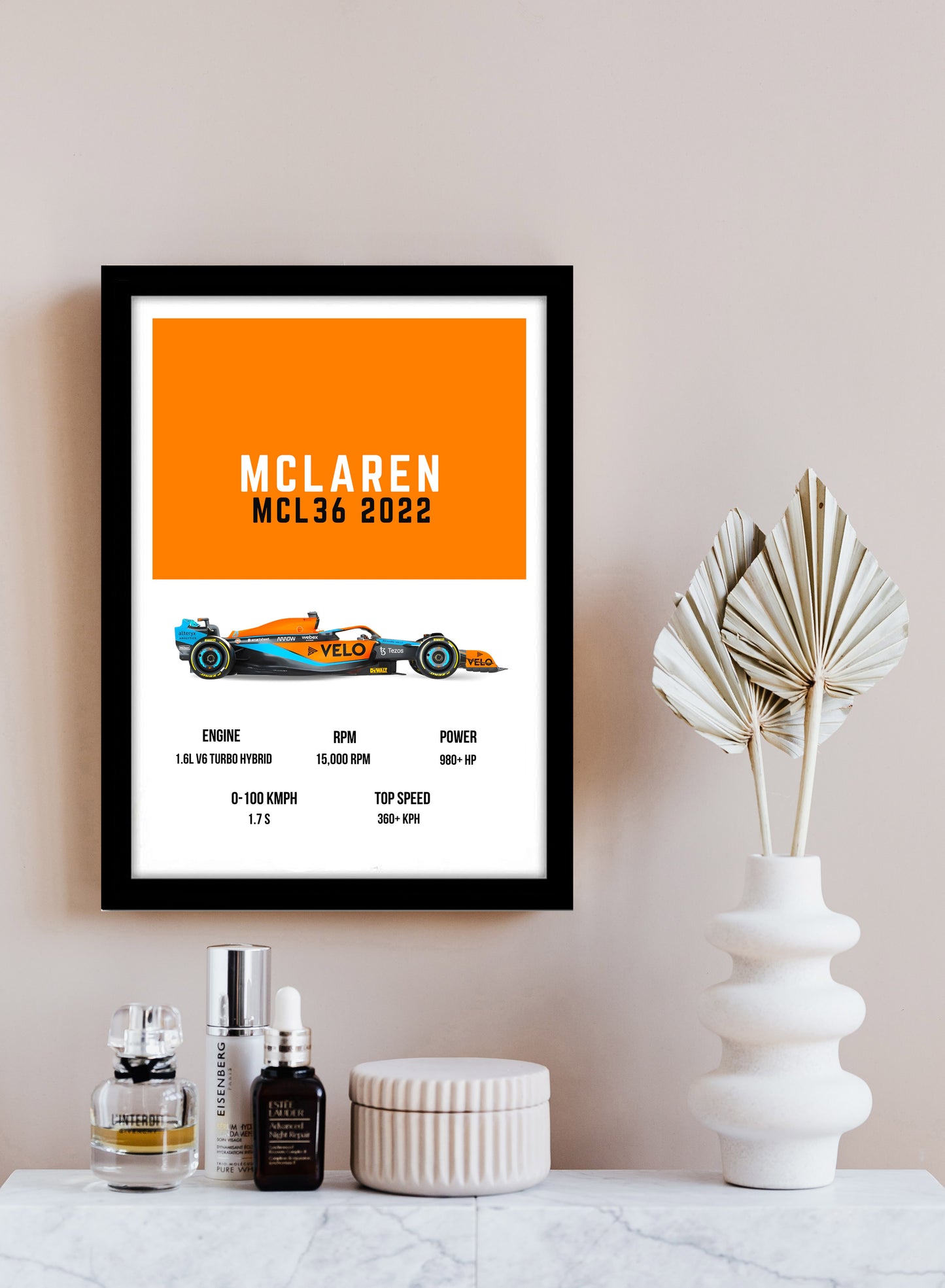 MC LAREN Formula1 Supercar Art work