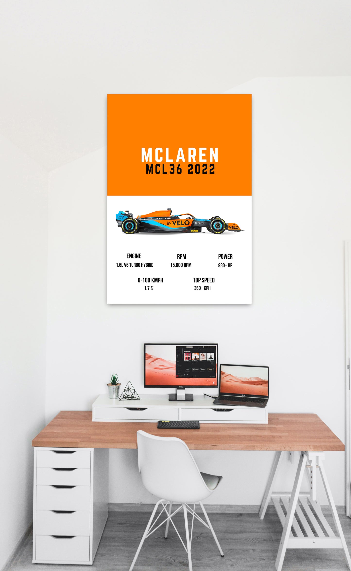 MC LAREN Formula1 Supercar Art work