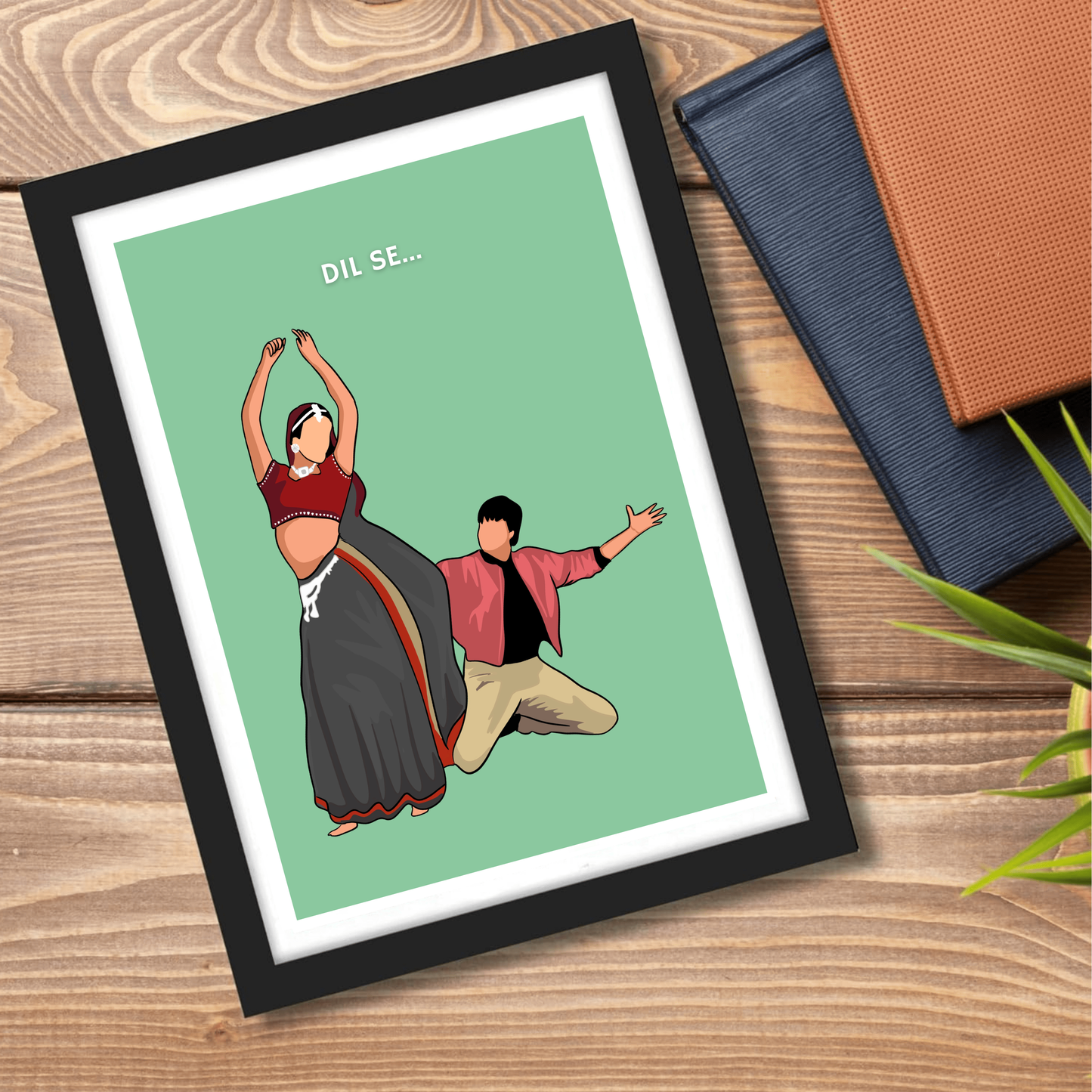 Dil se Movie Shahrukh Khan Artwork Bollywood | Poster | Frame | Canvas