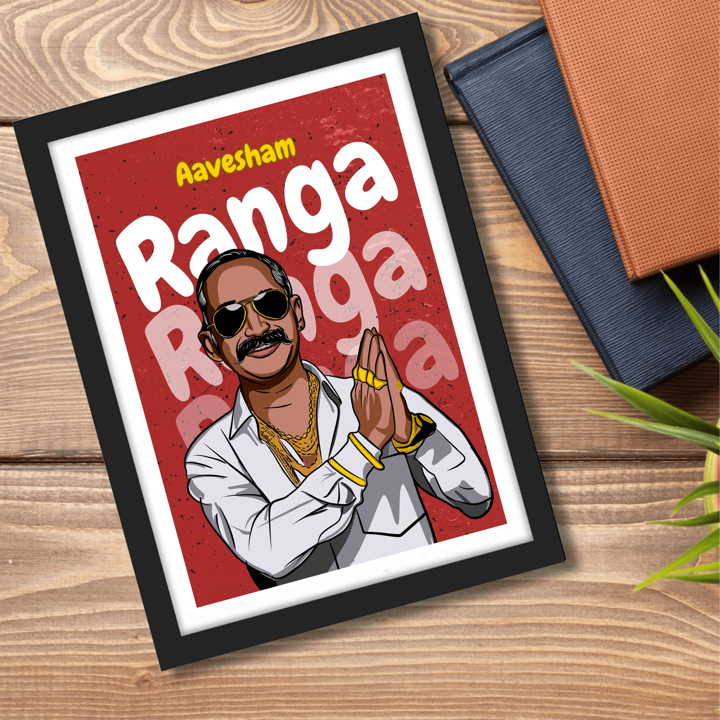 Aavesham Movie Ranga Artwork Bollywood | Poster | Frame | Canvas