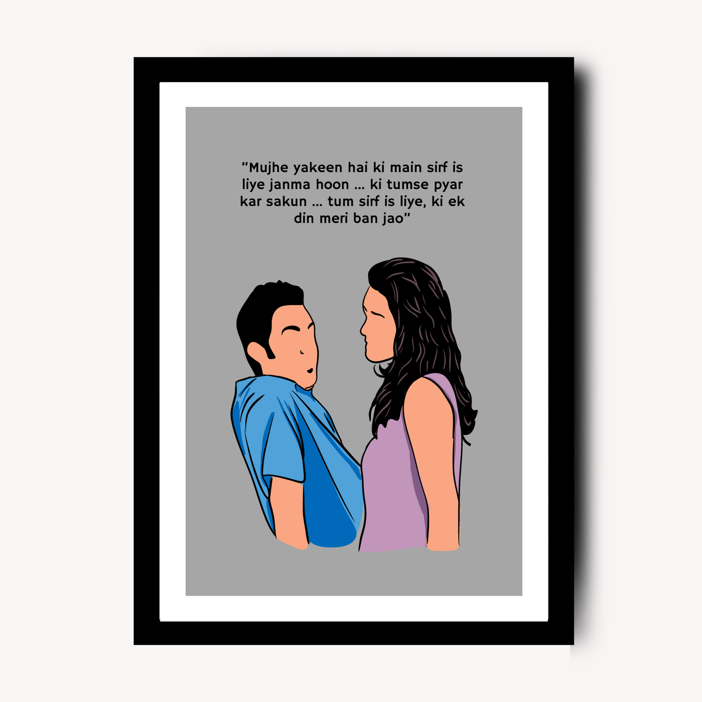 Dil Chahta hai Movie Aamir Khan Artwork Bollywood | Poster | Frame | Canvas