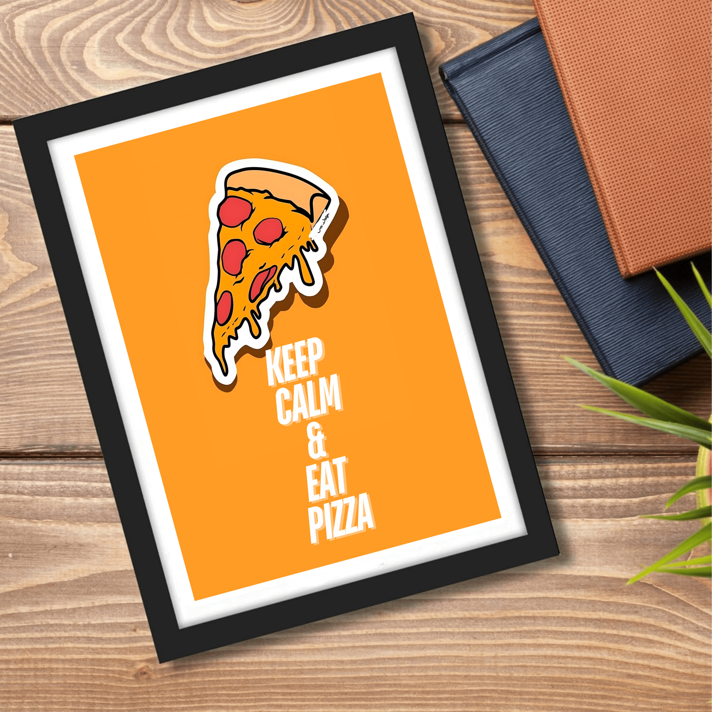 Pizza Quote Funny Food Artwork