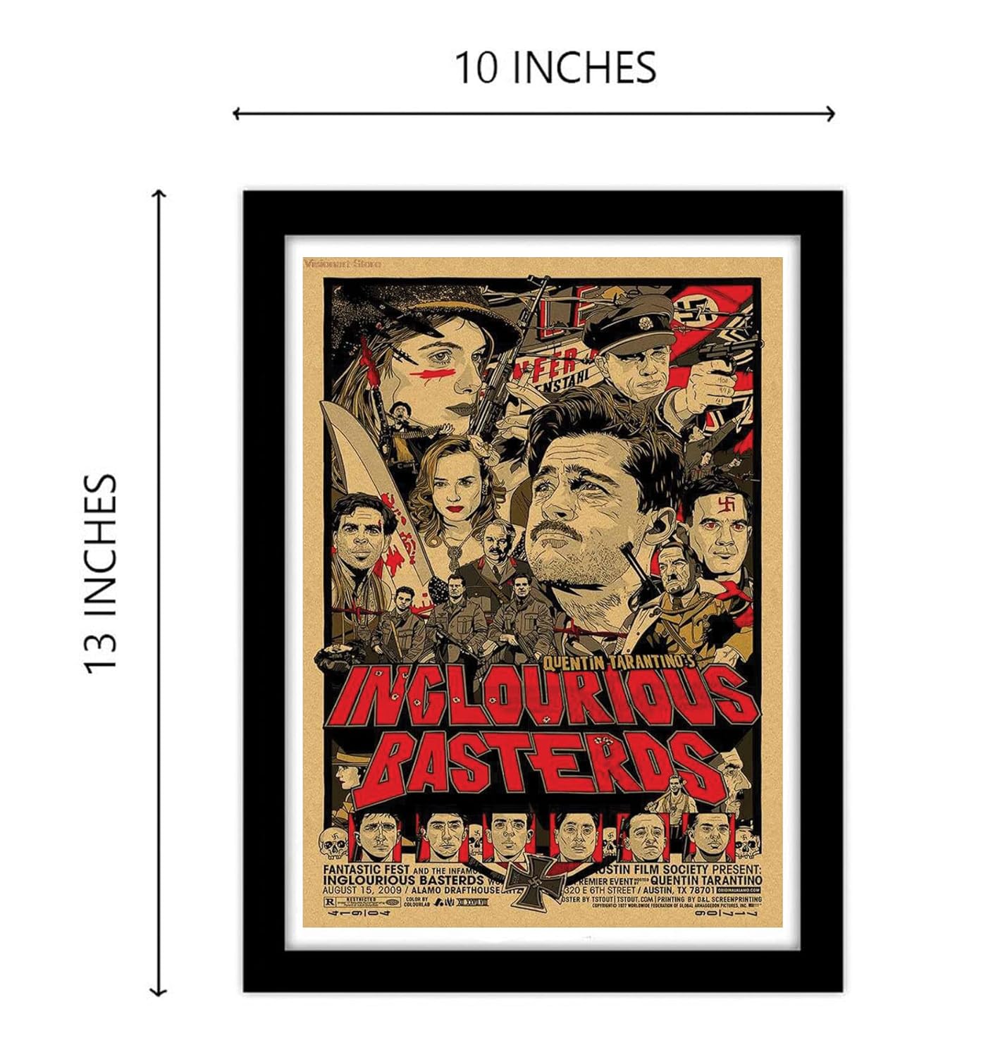 Inglourius Basterds Movie Artwork Hollywood | Poster | Frame | Canvas
