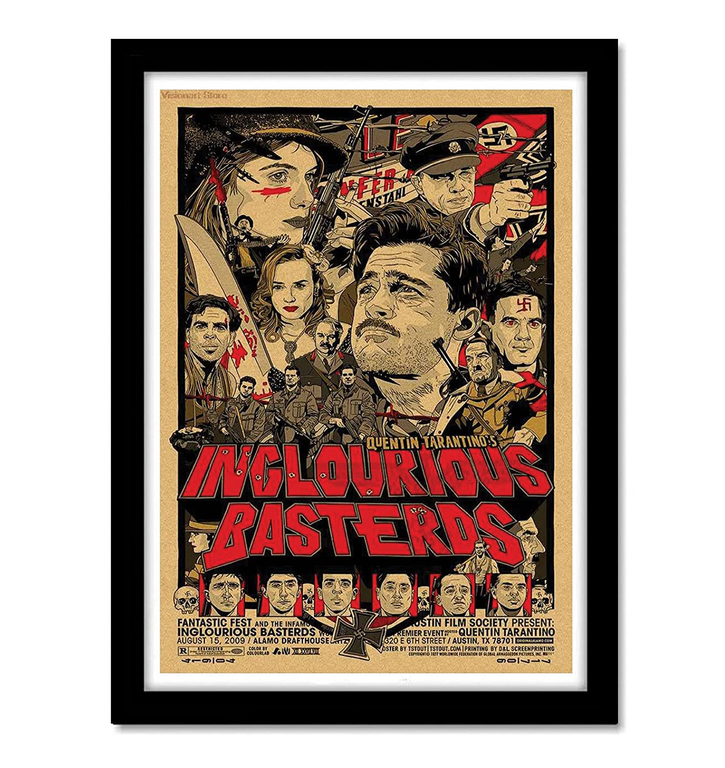 Inglourius Basterds Movie Artwork Hollywood | Poster | Frame | Canvas