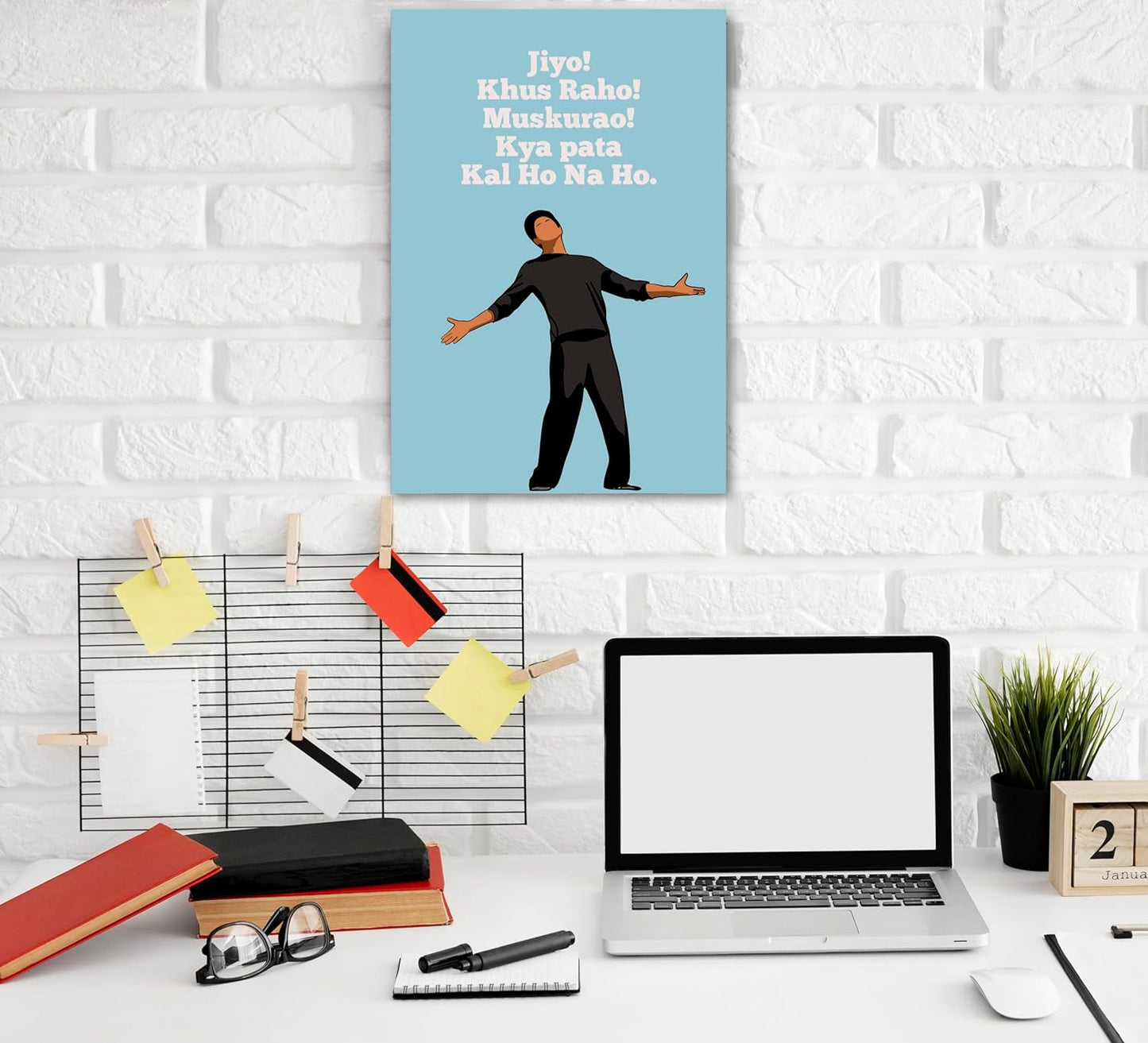 kal ho na ho Movie Minimal Art Shahrukh khan Bollywood | Poster | Frame | Canvas