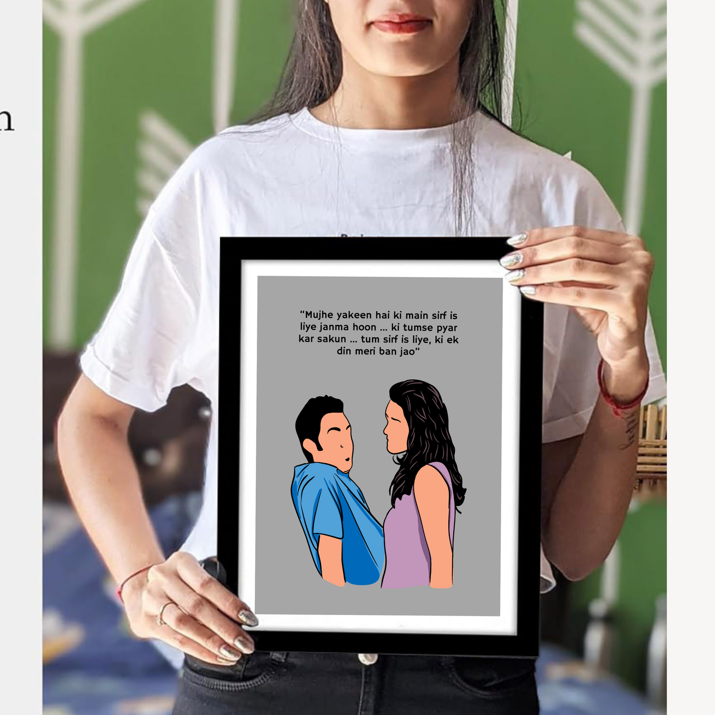 Dil Chahta hai Movie Aamir Khan Artwork Bollywood | Poster | Frame | Canvas