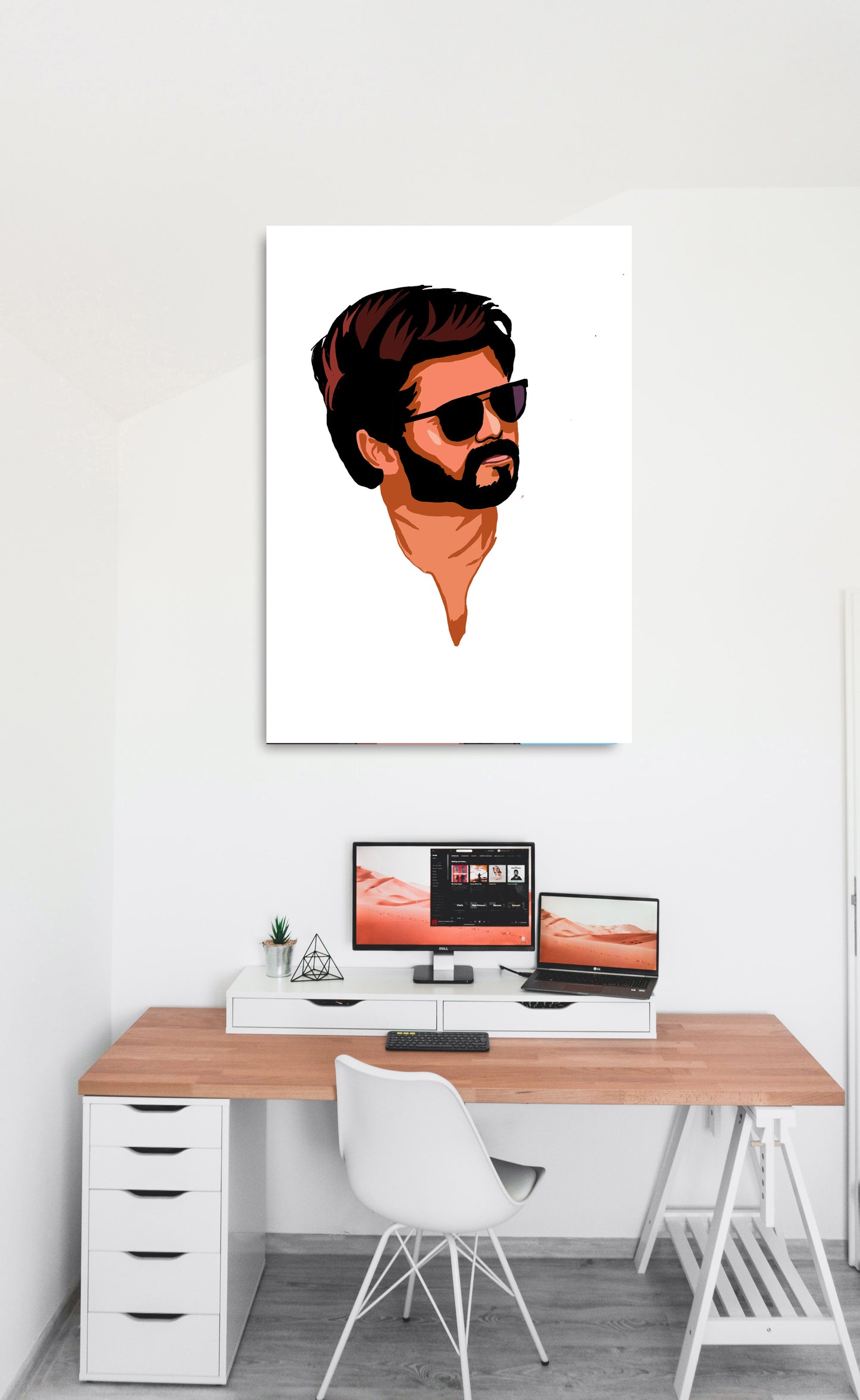 Vijay Thalapathy South Actor Artwork Bollywood | Poster | Frame | Canvas