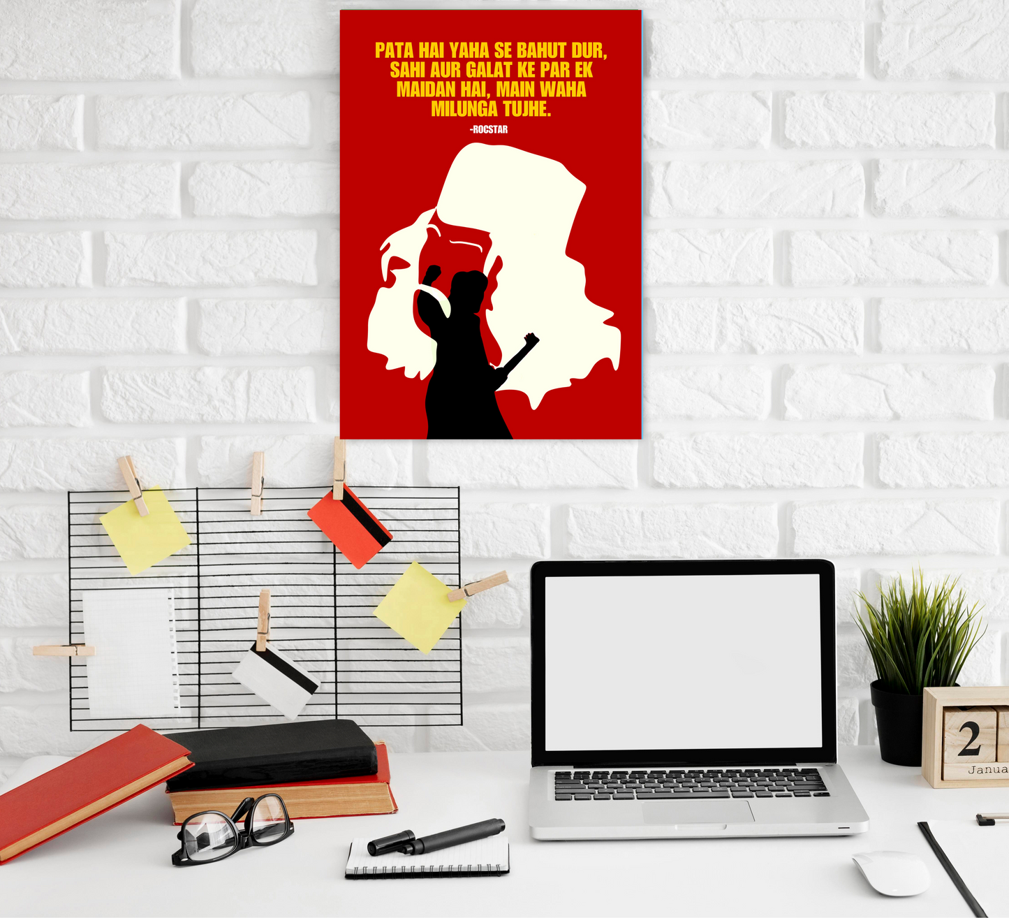 Rockstar Movie Artwork Bollywood | Poster | Frame | Canvas