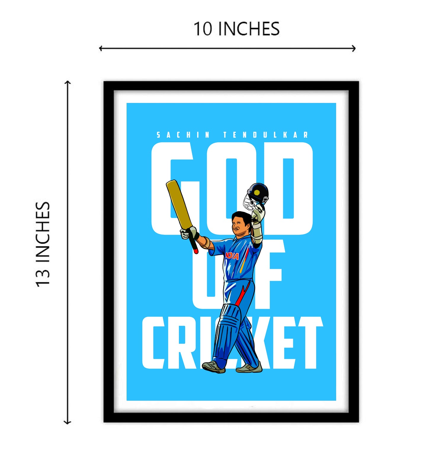 Sachin Tendulkar Artwork Cricket | Poster | Frame | Canvas