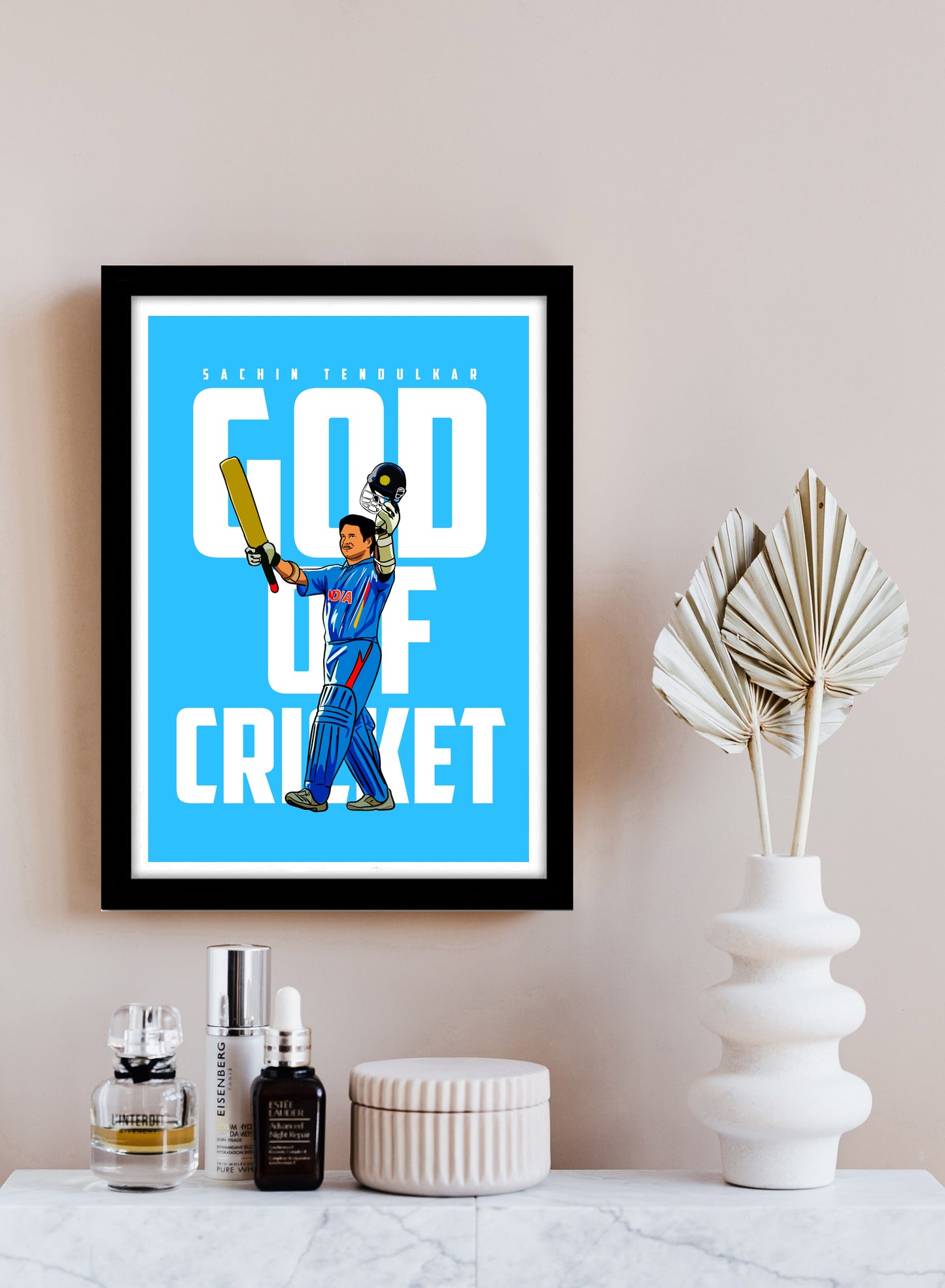 Sachin Tendulkar Artwork Cricket | Poster | Frame | Canvas