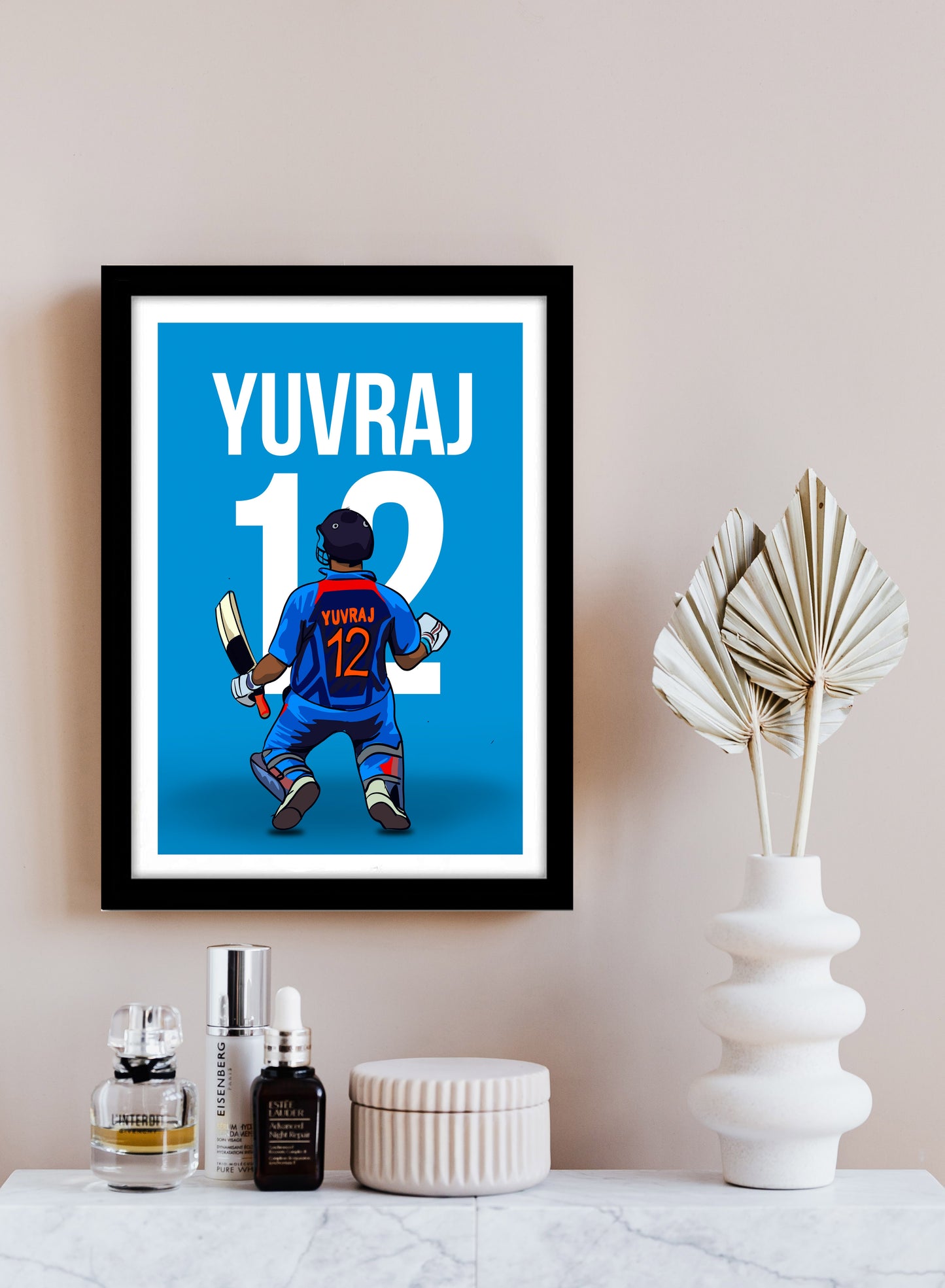 Yuvraj singh Artwork Cricket | Poster | Frame | Canvas