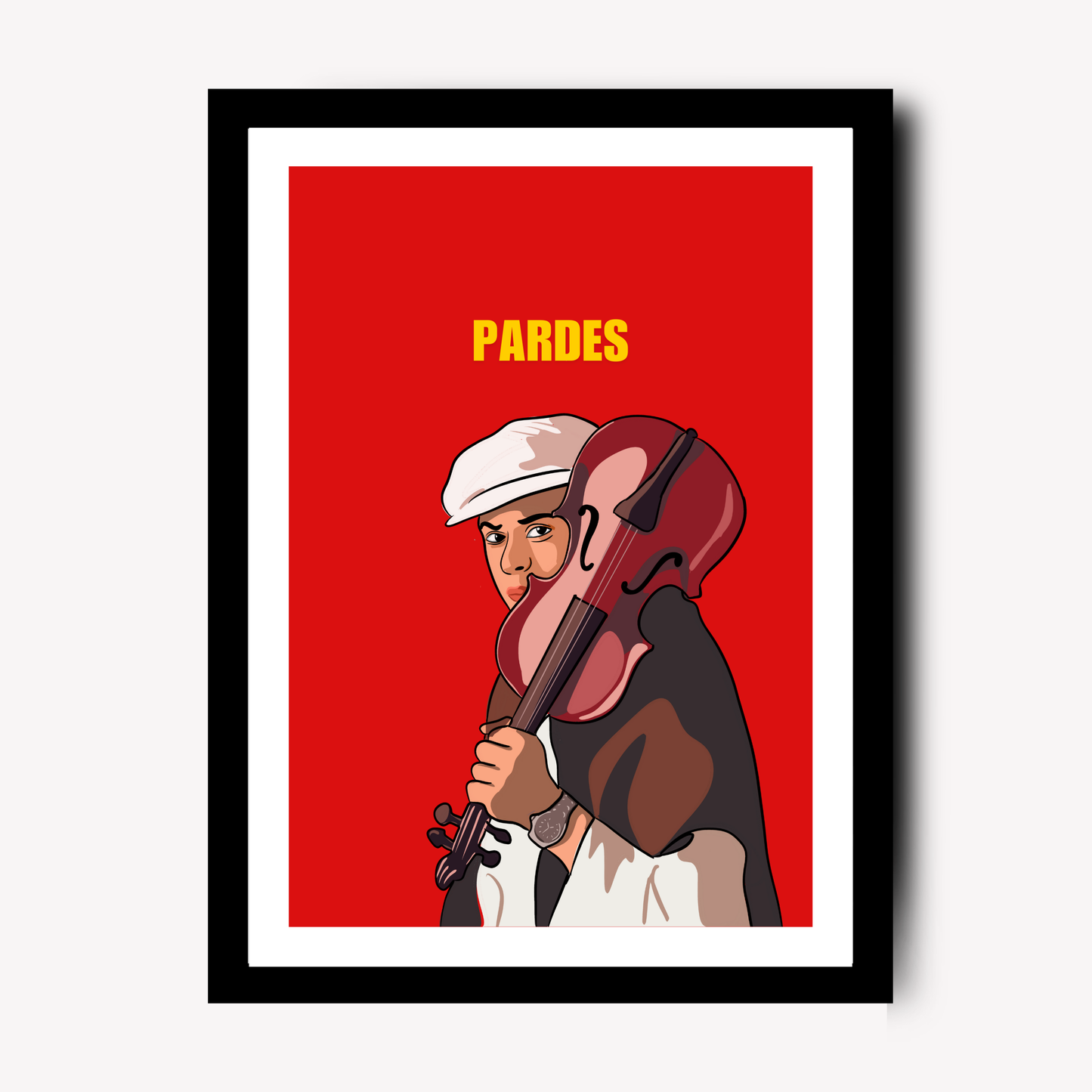 Pardes Movie Shahrukh Khan Artwork Bollywood | Poster | Frame | Canvas