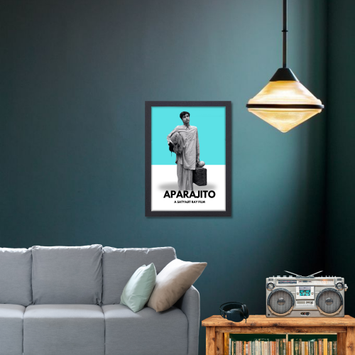 Aparajito Movie Poster Frame Satyajit Roy's Movies Artwork Framed Posters Bollywood Classic 1956 Canvas Painting Photo Frame For Wall Decor Bedroom Living Room Decoration Home Office walls Restraunt Cafe, Aparajito poster, Aparajito movie poster, Aparajito 1956 poster, Aparajito original poster, Aparajito film poster, Aparajito wall poster, Aparajito wall painting, Aparajito movie wall poster, Aparajito movie frame, Aparajito frame poster, Aparajito movie wall frame, Aparajito movie wall frame poster