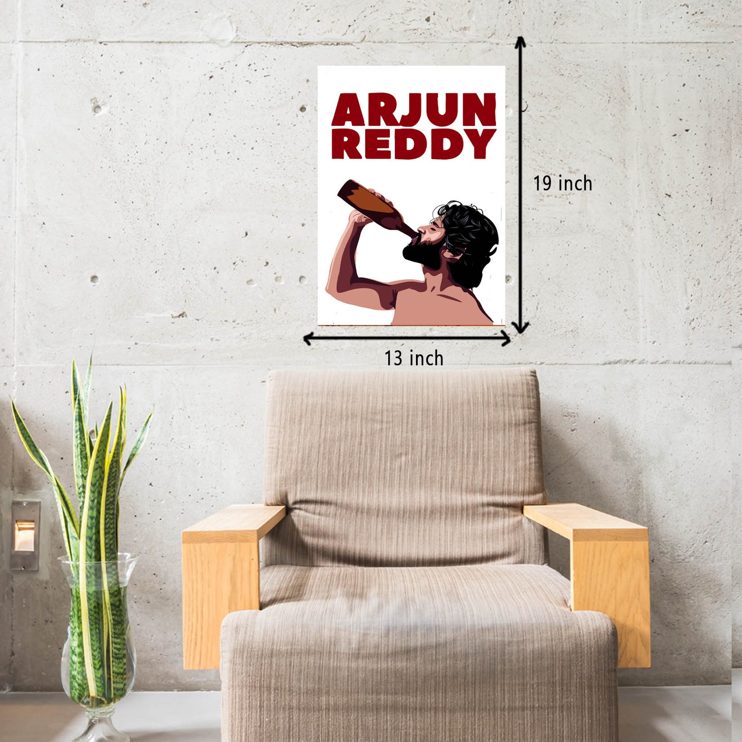 Arjun Reddy Movie Vijay Devarakonda Artwork Bollywood | Poster | Frame | Canvas
