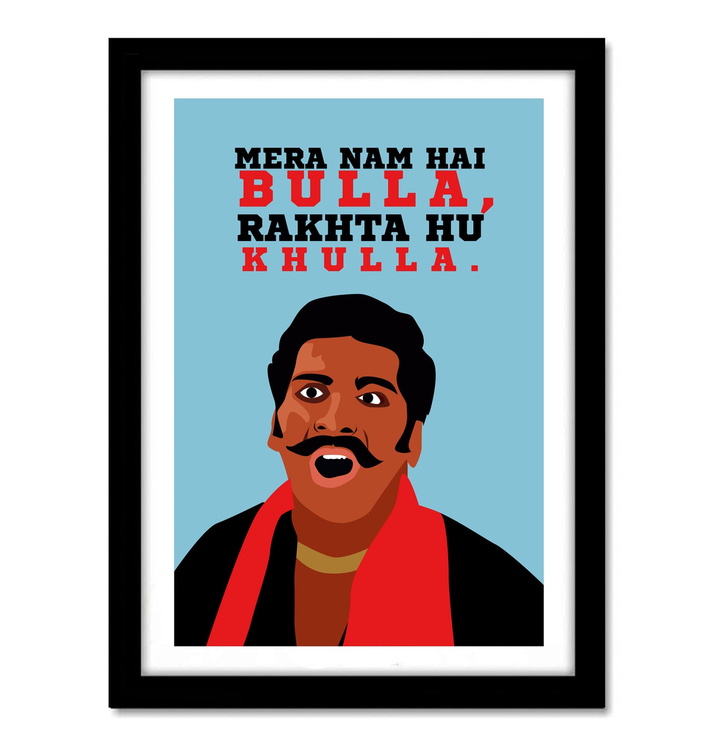 Bulla Funny Artwork Bollywood | Poster | Frame | Canvas