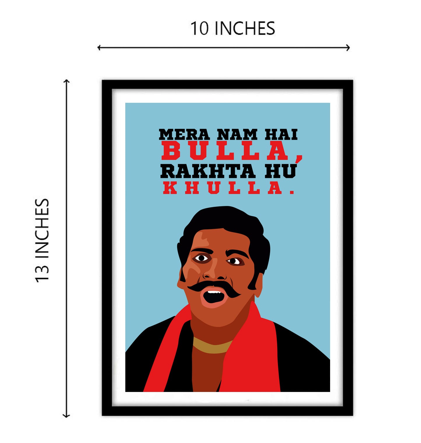 Bulla Funny Artwork Bollywood | Poster | Frame | Canvas